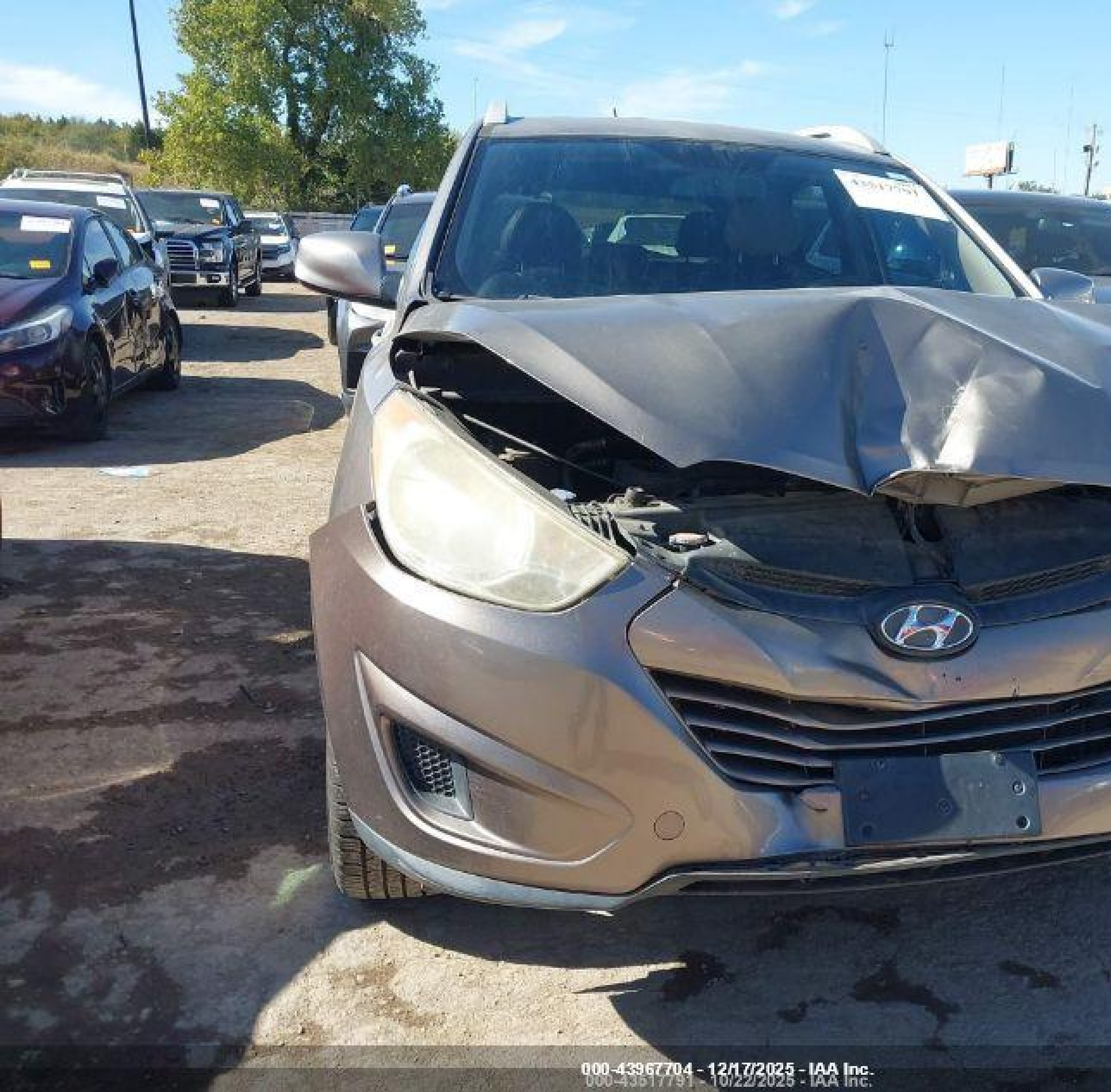 2011 Hyundai Tucson Gls Gray vin: KM8JU3AC7BU125653