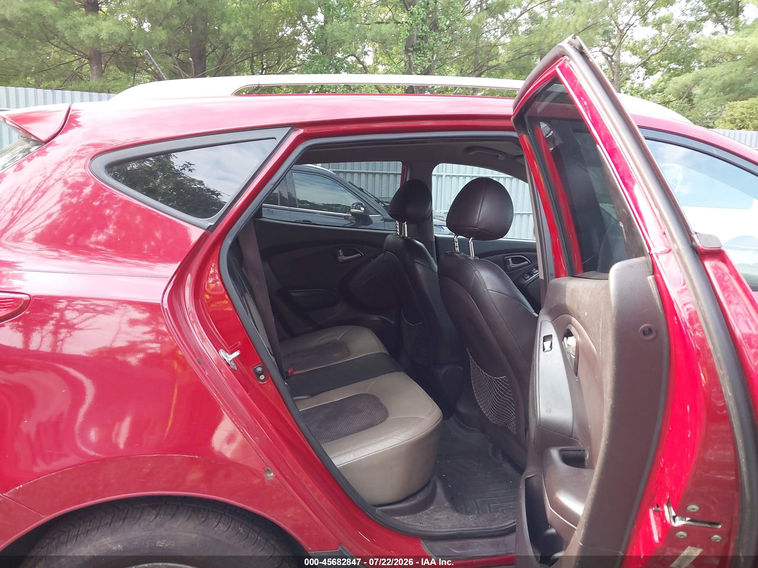 2011 Hyundai Tucson Gls Красный vin: KM8JU3AC7BU135261