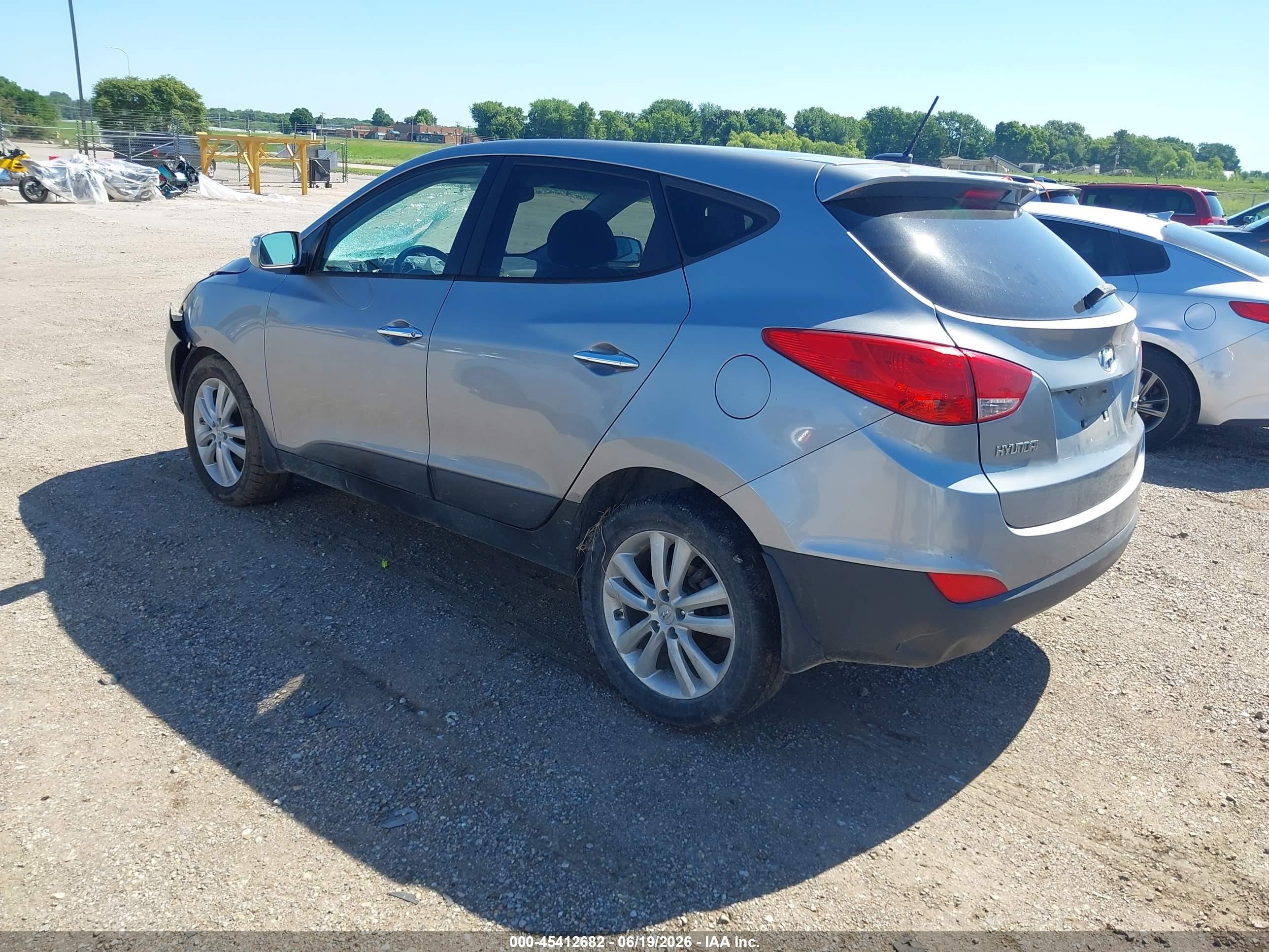 2011 Hyundai Tucson Limited Серый vin: KM8JU3AC7BU170317