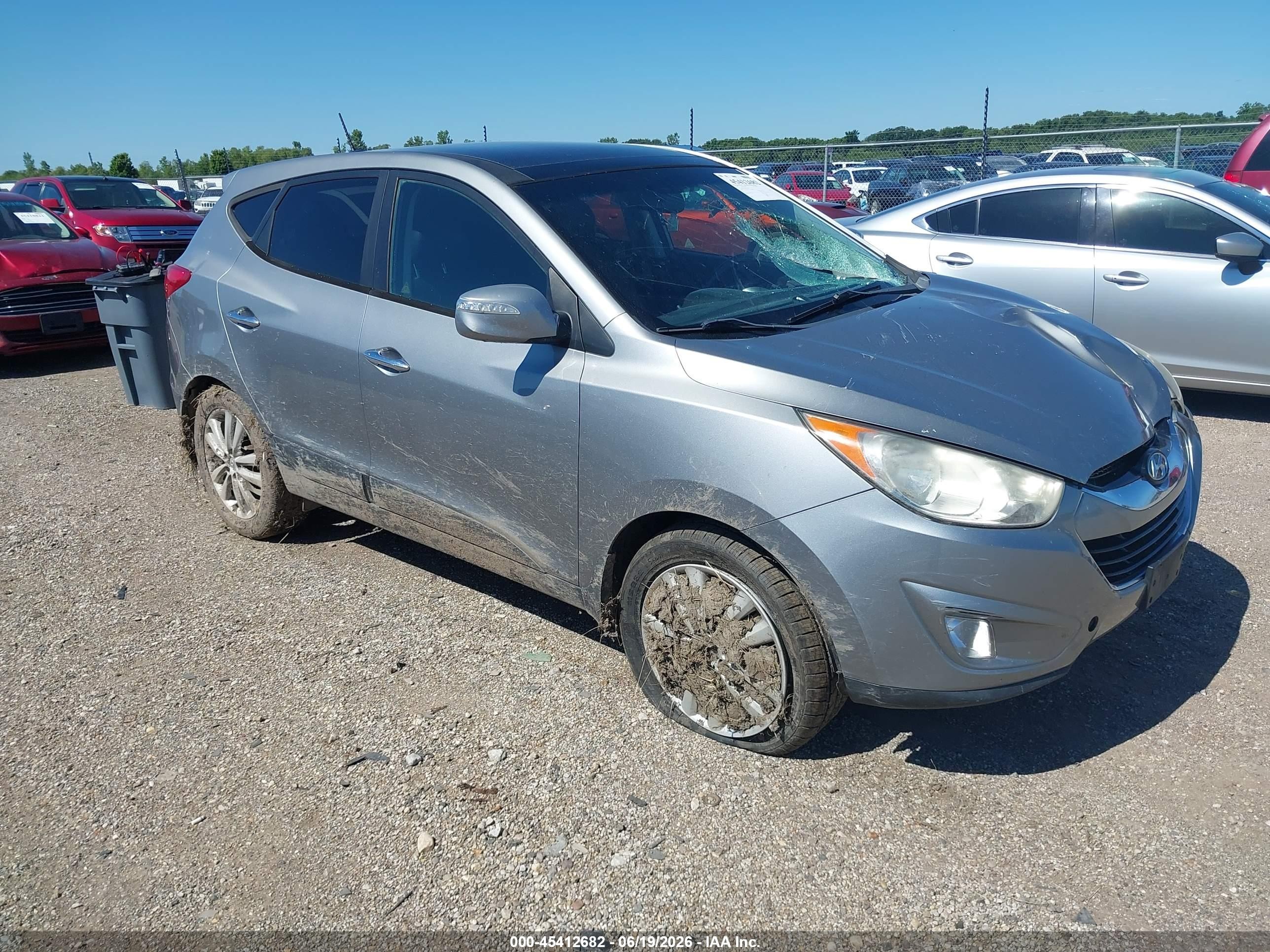 2011 Hyundai Tucson Limited Серый vin: KM8JU3AC7BU170317