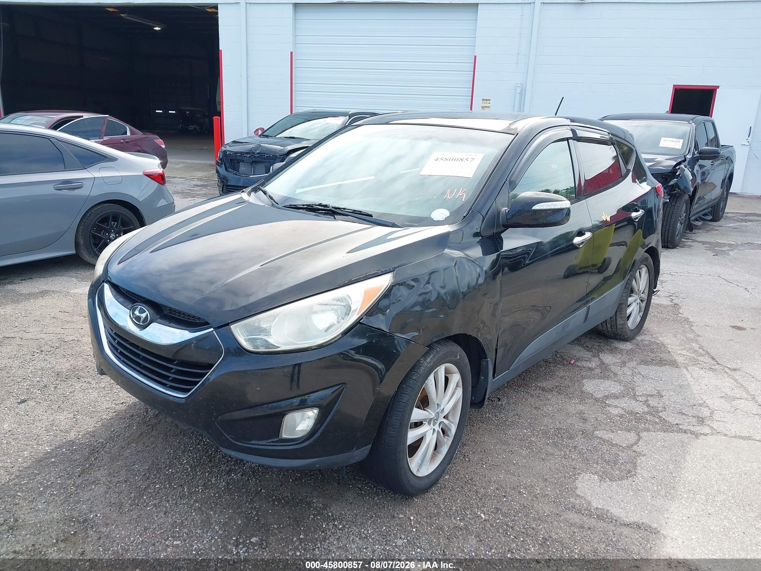2011 Hyundai Tucson Limited Black vin: KM8JU3AC7BU188347