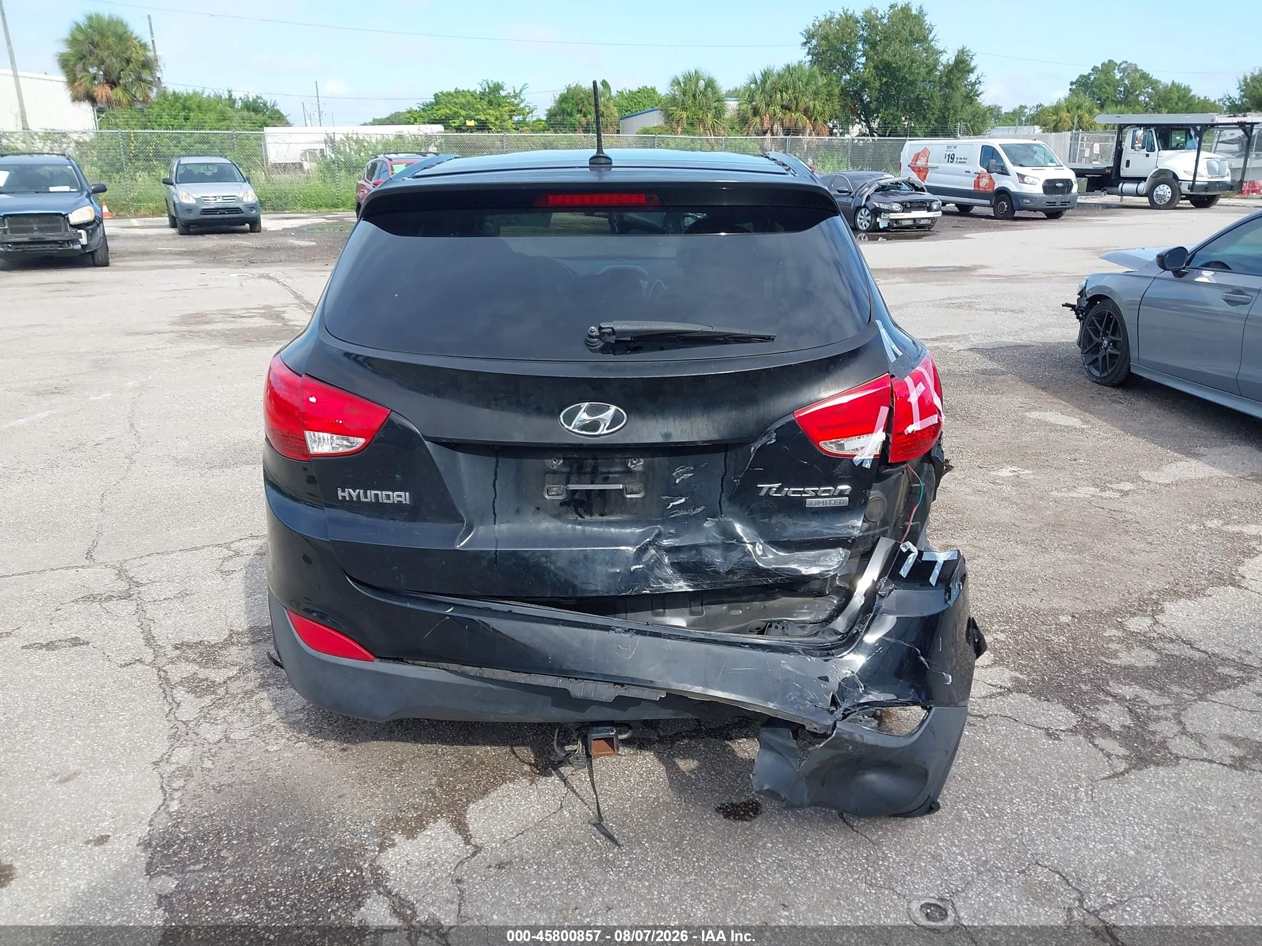 2011 Hyundai Tucson Limited Black vin: KM8JU3AC7BU188347