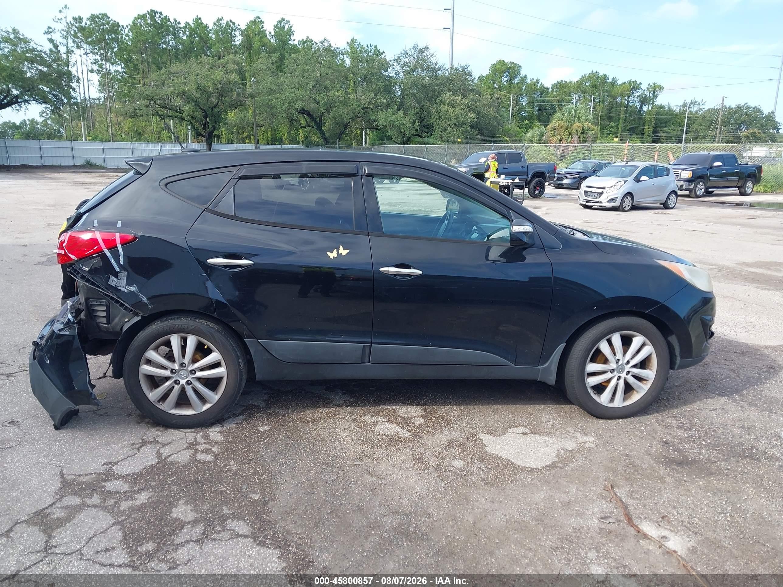 2011 Hyundai Tucson Limited Black vin: KM8JU3AC7BU188347