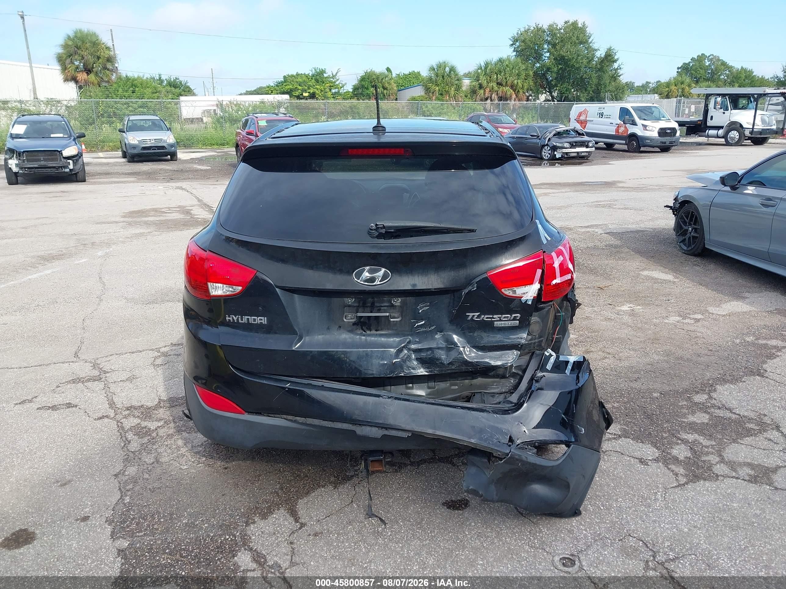 2011 Hyundai Tucson Limited Black vin: KM8JU3AC7BU188347