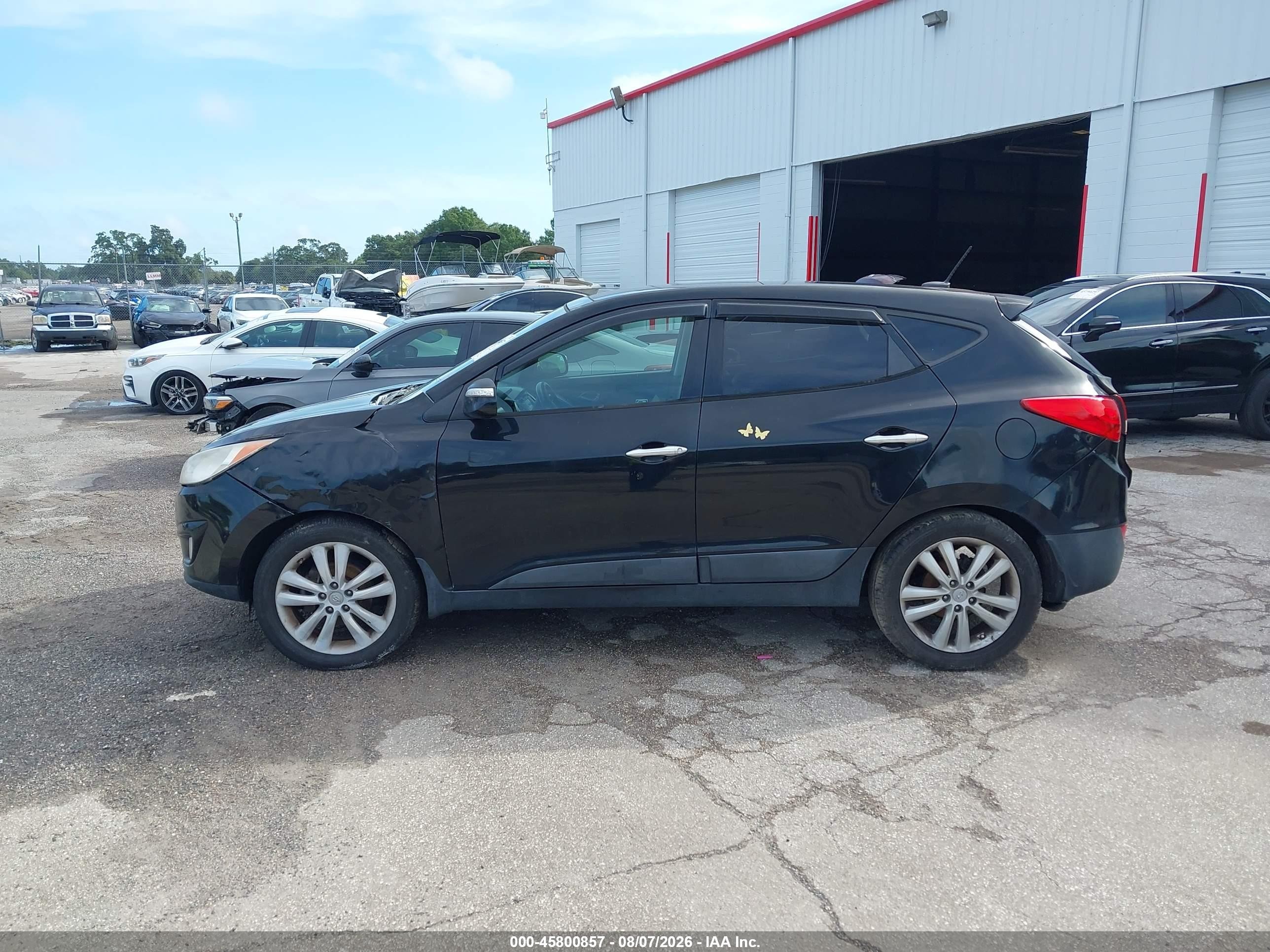 2011 Hyundai Tucson Limited Black vin: KM8JU3AC7BU188347