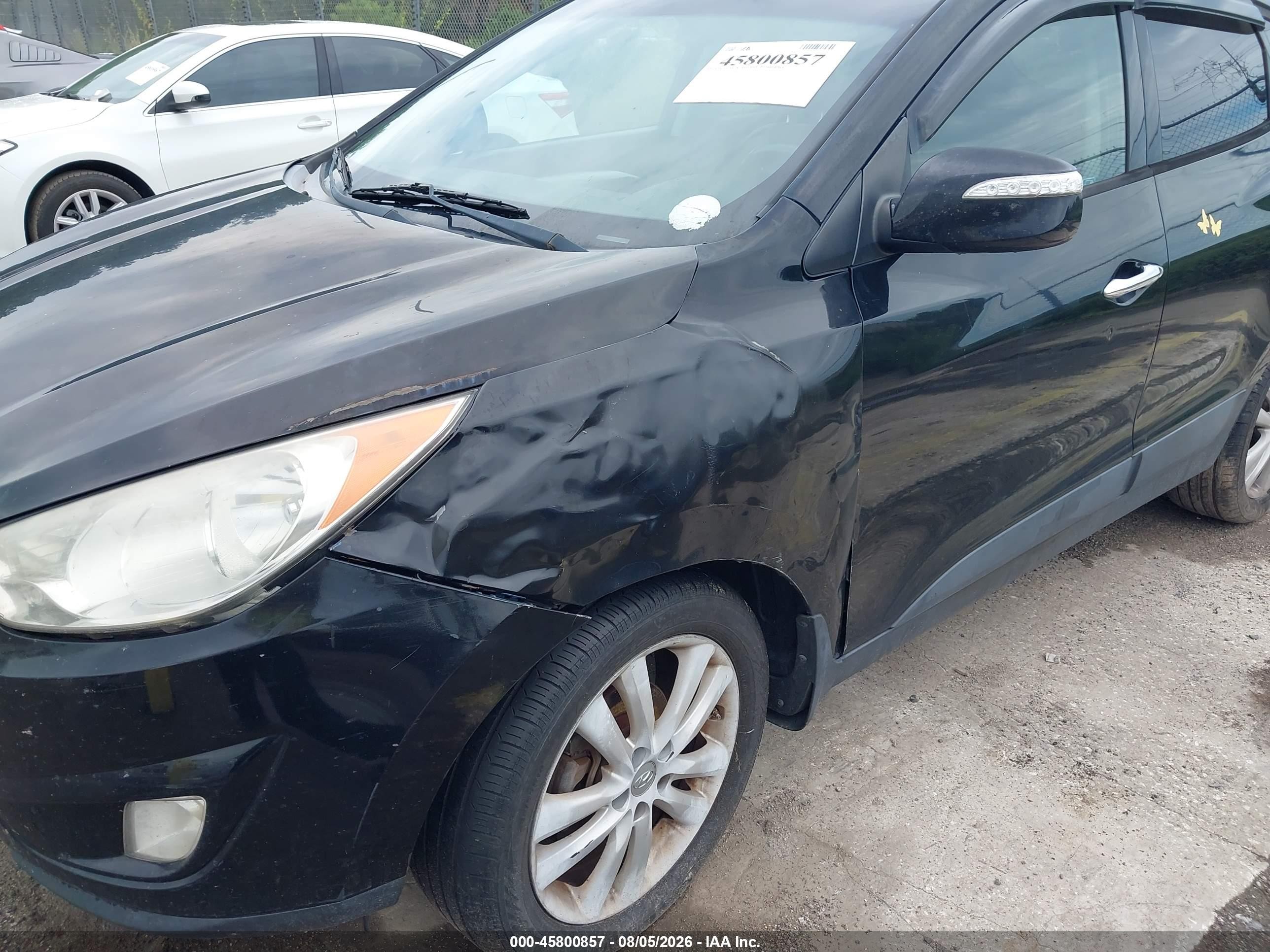 2011 Hyundai Tucson Limited Black vin: KM8JU3AC7BU188347