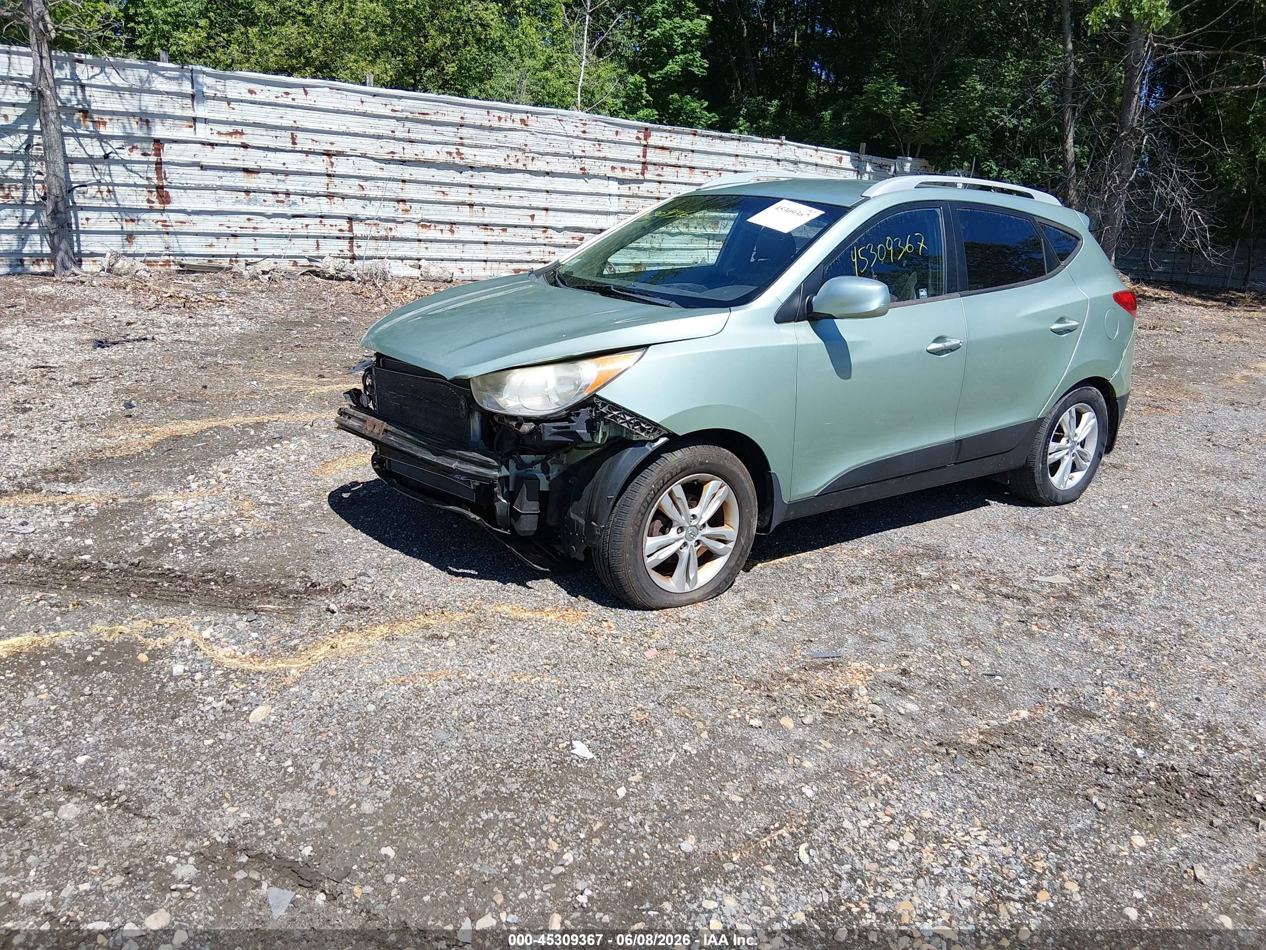 2011 Hyundai Tucson Gls Green vin: KM8JU3AC7BU194553