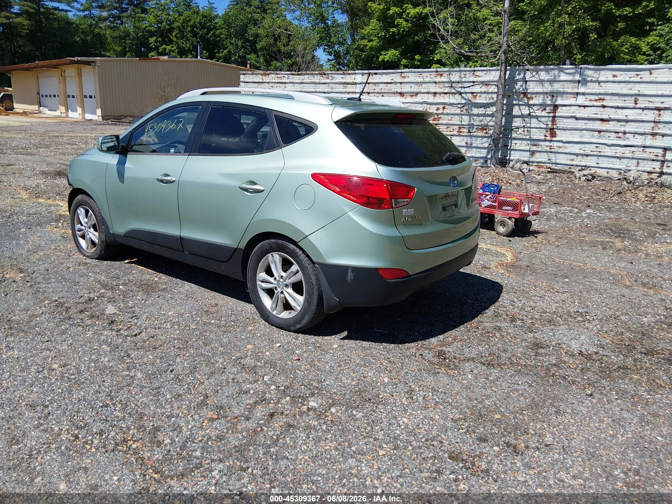 2011 Hyundai Tucson Gls Green vin: KM8JU3AC7BU194553