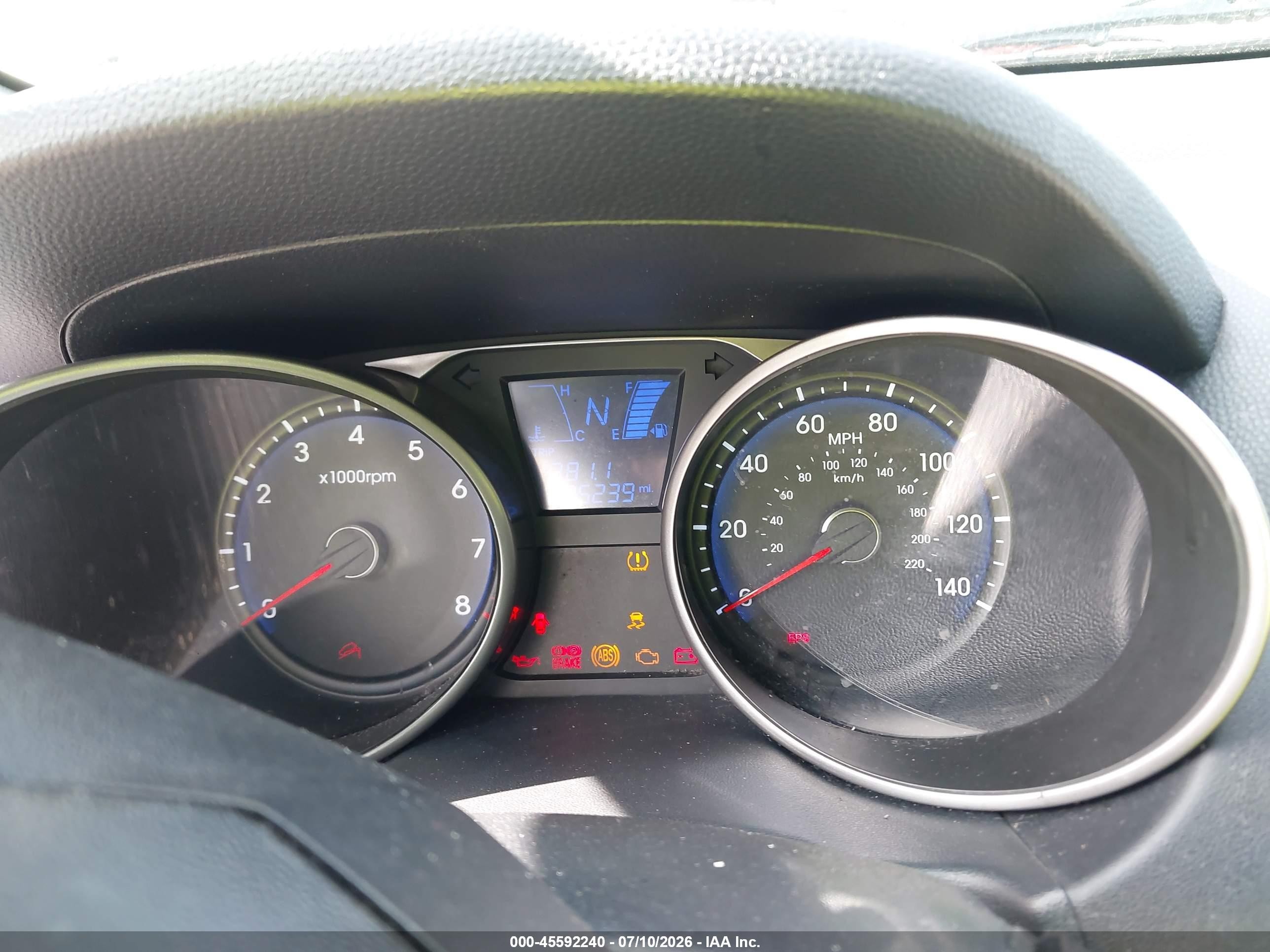 2011 Hyundai Tucson Limited Beige vin: KM8JU3AC7BU297701