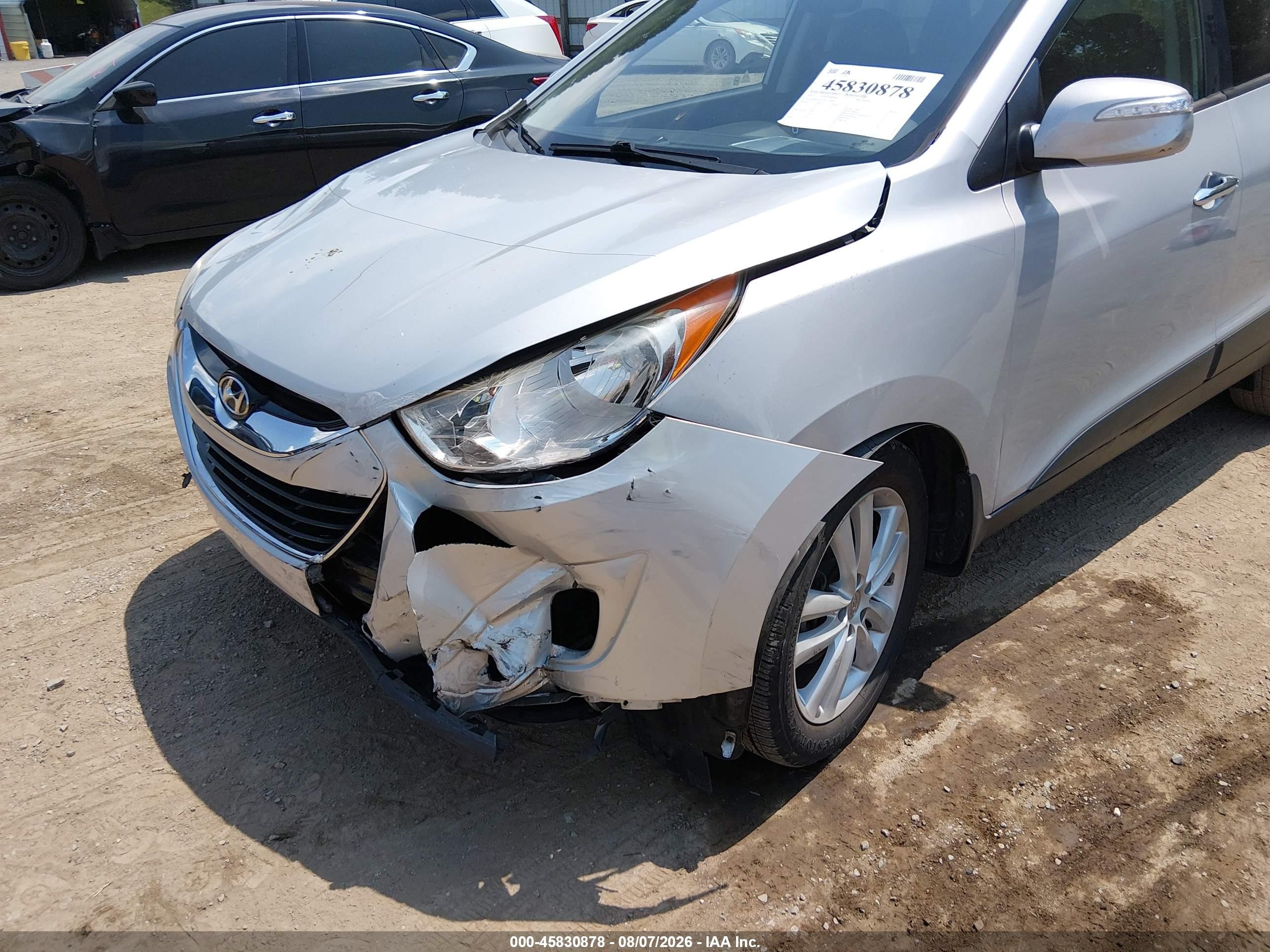 2012 Hyundai Tucson Gls/limited Silver vin: KM8JU3AC7CU318483