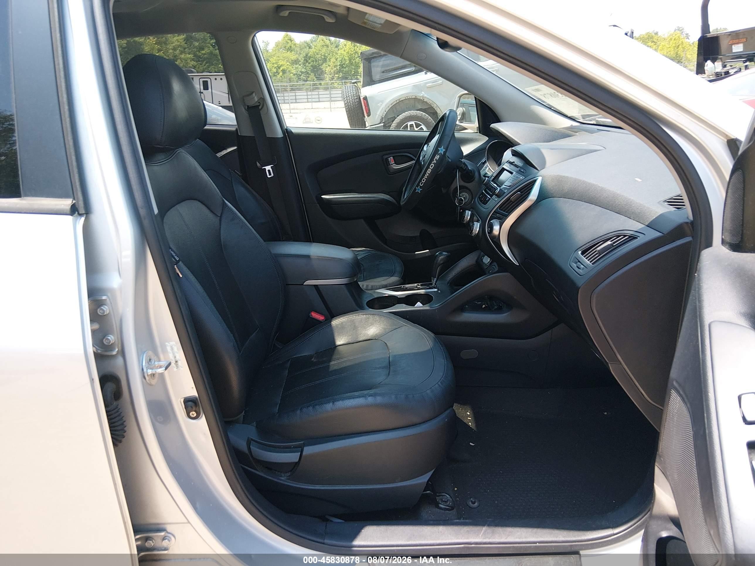 2012 Hyundai Tucson Gls/limited Silver vin: KM8JU3AC7CU318483