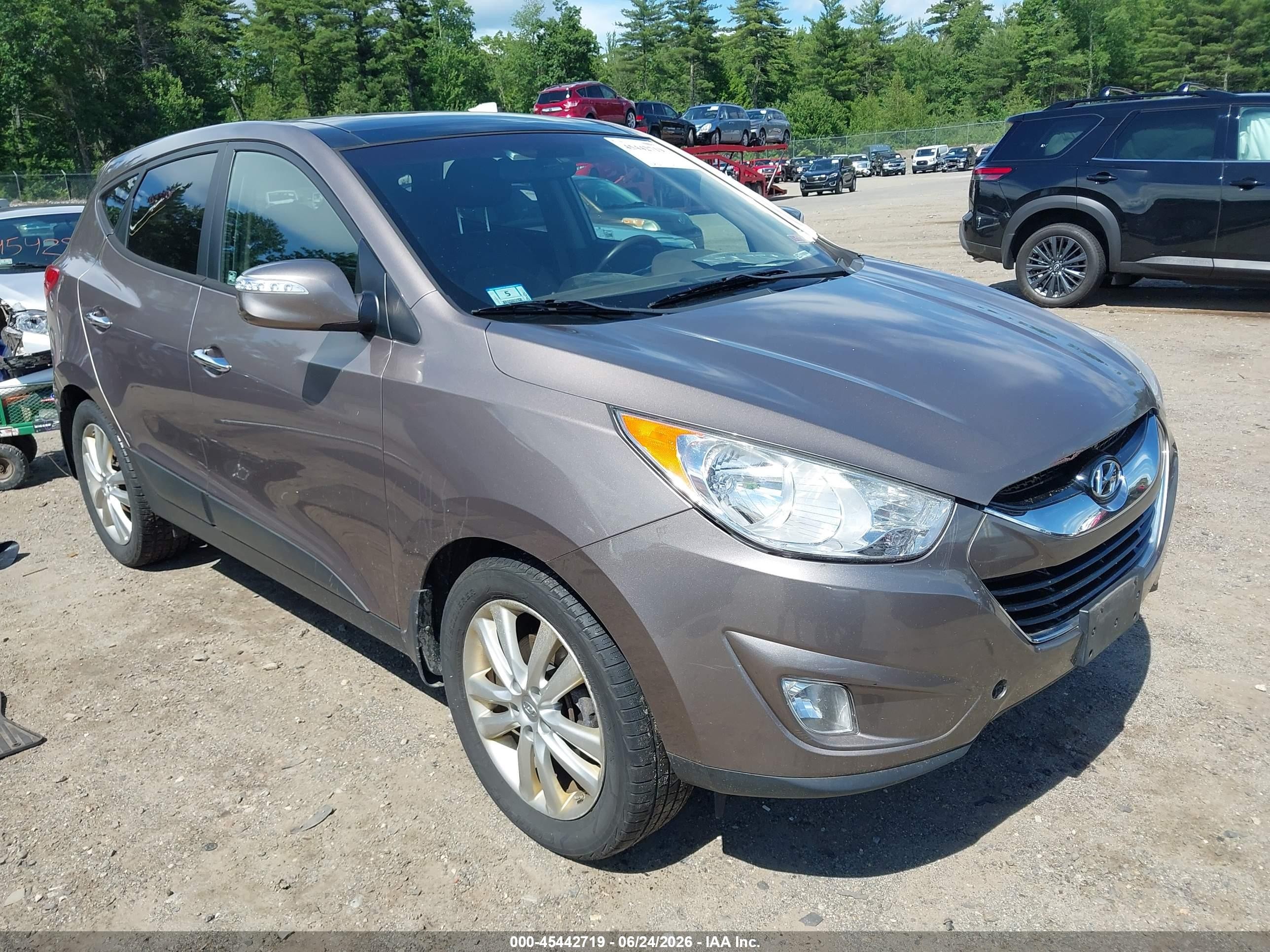 2012 Hyundai Tucson Limited Brown vin: KM8JU3AC7CU319942