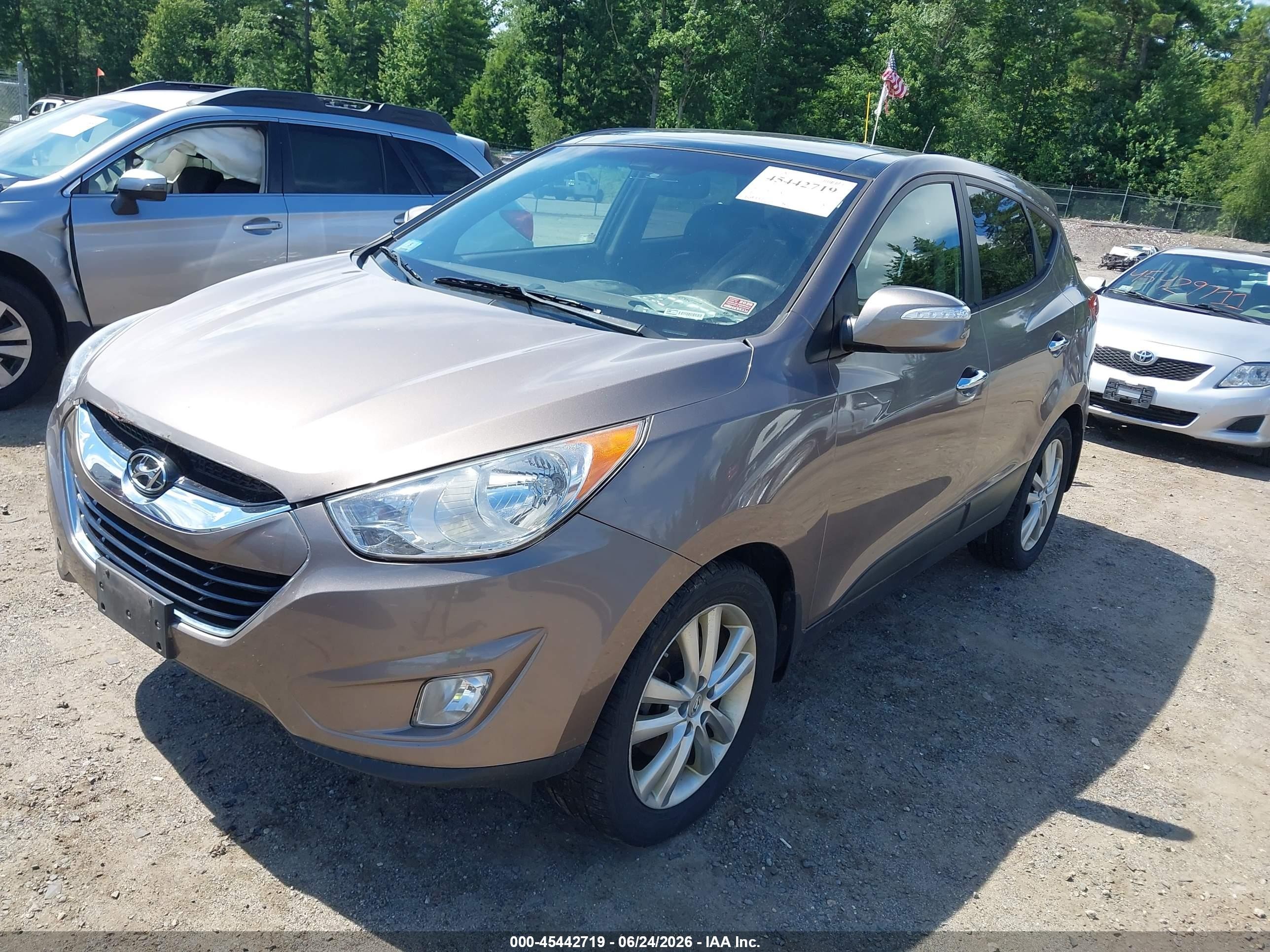 2012 Hyundai Tucson Limited Brown vin: KM8JU3AC7CU319942
