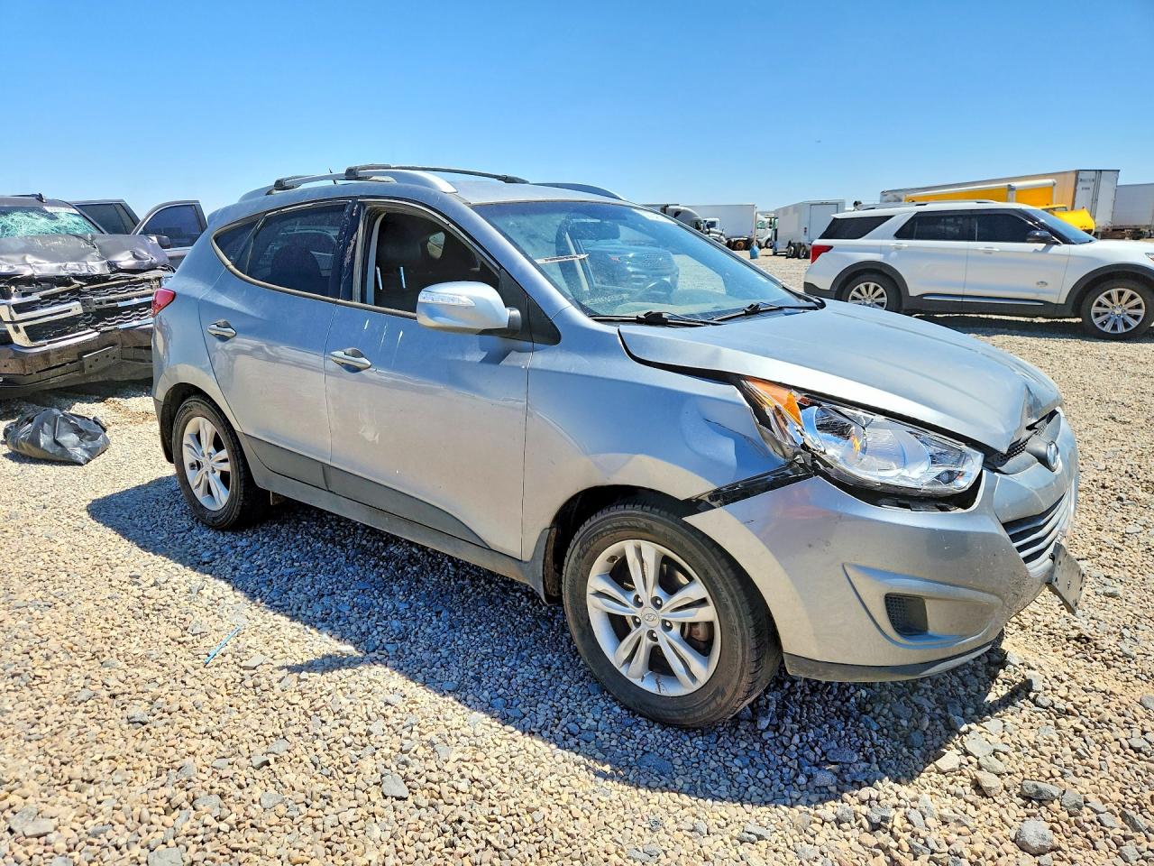 2012 Hyundai Tucson Gls Silver vin: KM8JU3AC7CU340192