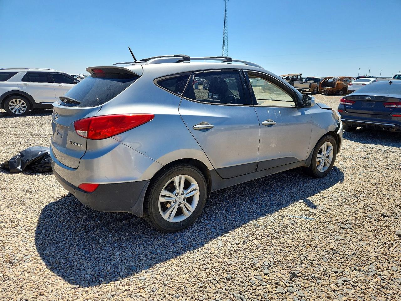 2012 Hyundai Tucson Gls Silver vin: KM8JU3AC7CU340192