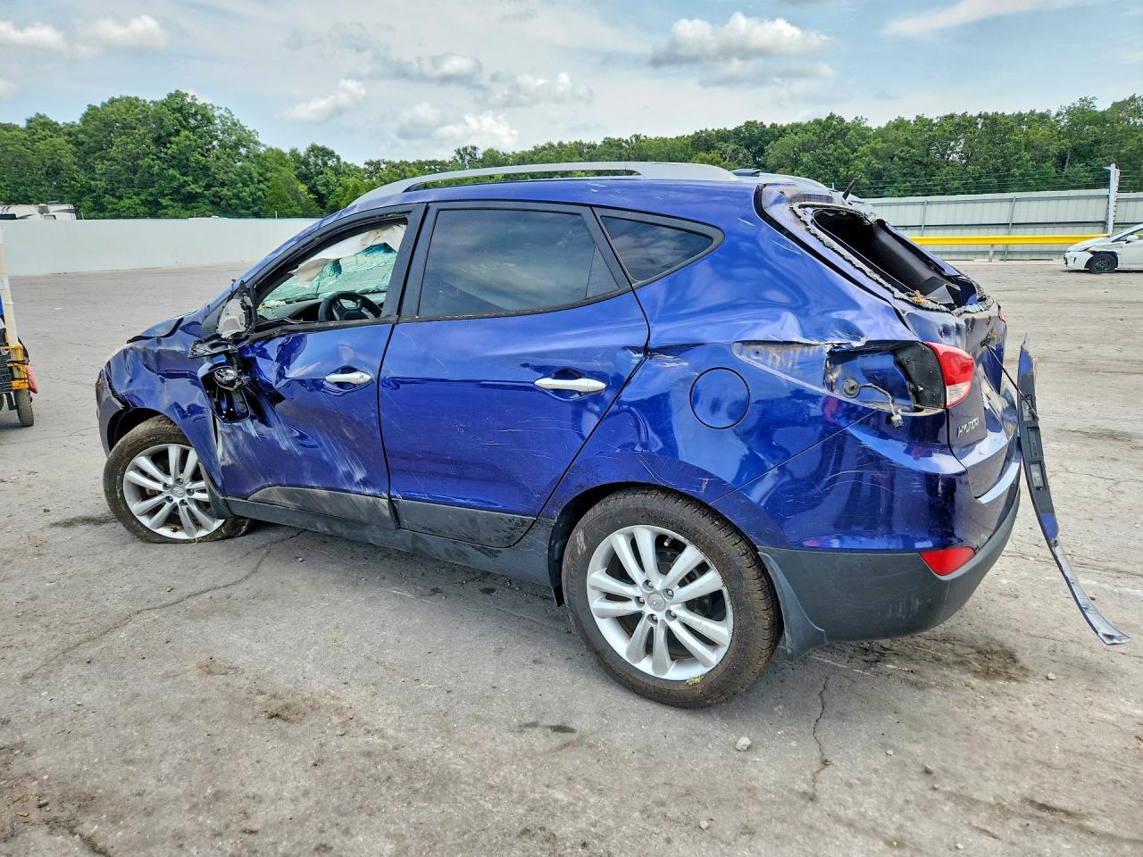 2012 Hyundai Tucson Limited Blue vin: KM8JU3AC7CU361320