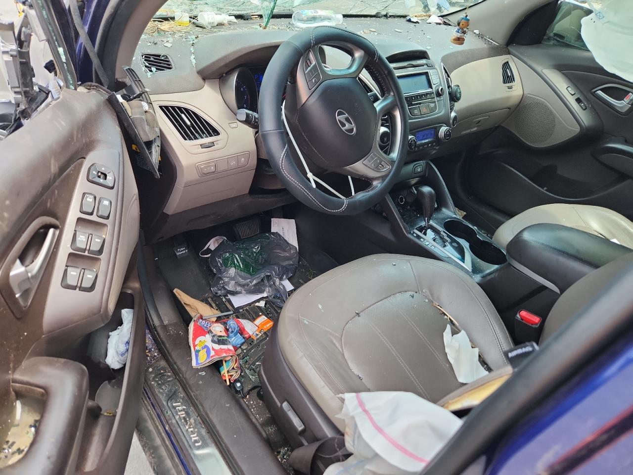 2012 Hyundai Tucson Limited Blue vin: KM8JU3AC7CU361320