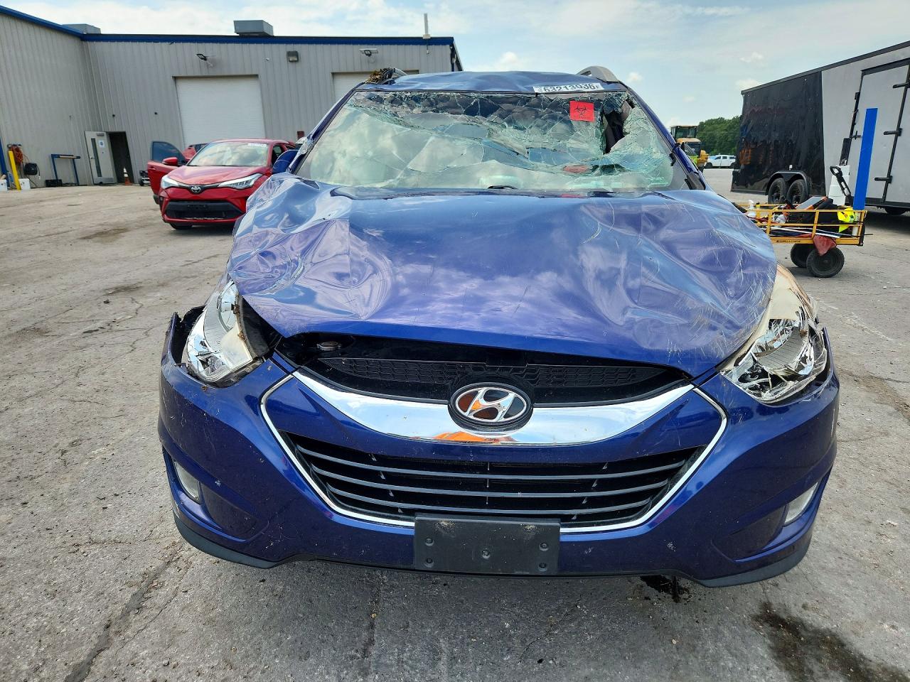 2012 Hyundai Tucson Limited Blue vin: KM8JU3AC7CU361320