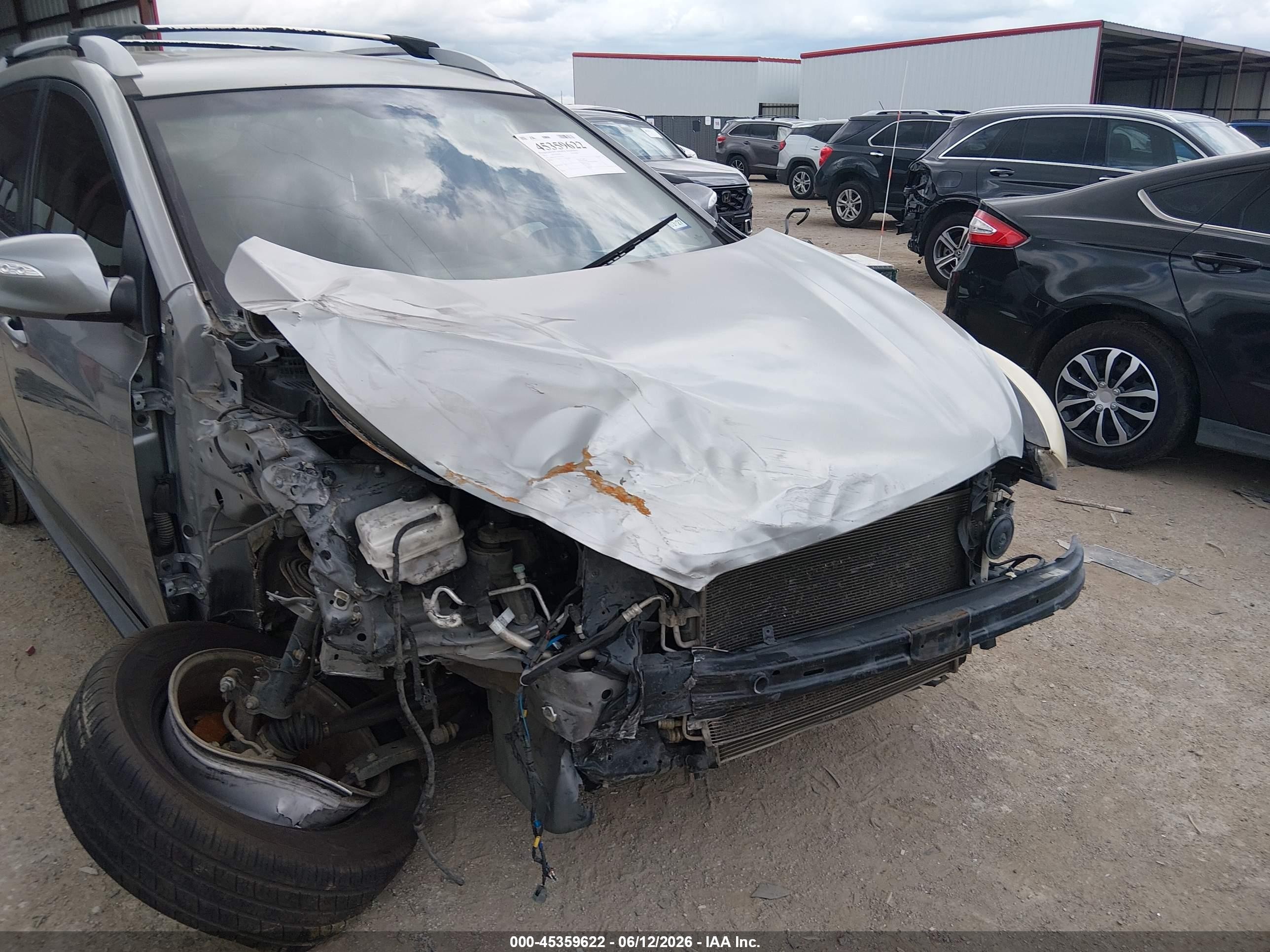2012 Hyundai Tucson Gls Gray vin: KM8JU3AC7CU374679