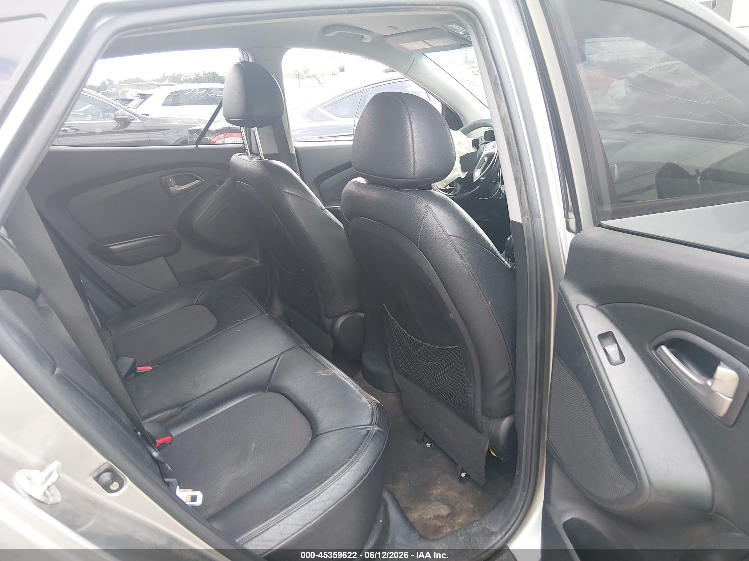 2012 Hyundai Tucson Gls Gray vin: KM8JU3AC7CU374679