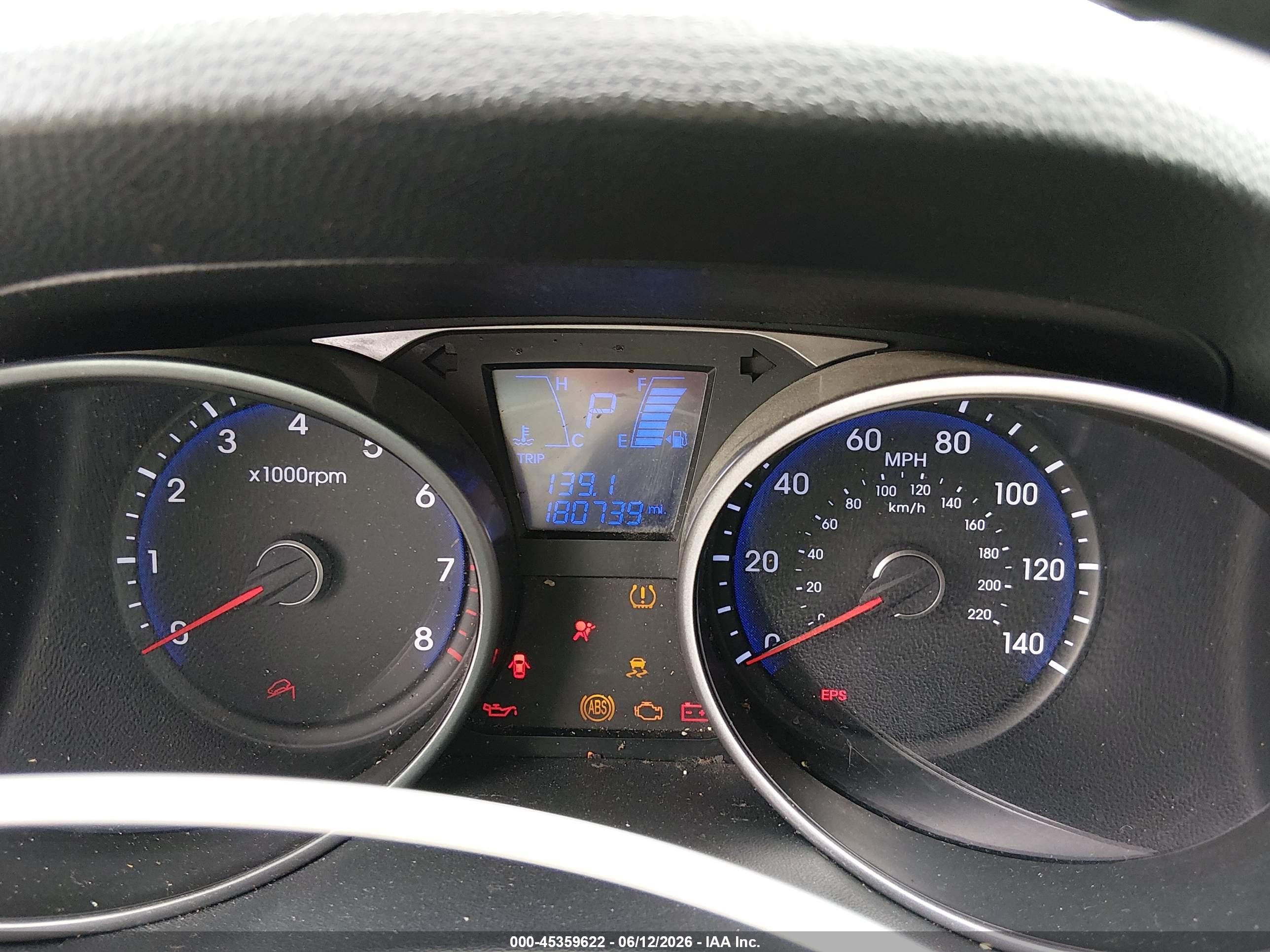 2012 Hyundai Tucson Gls Gray vin: KM8JU3AC7CU374679