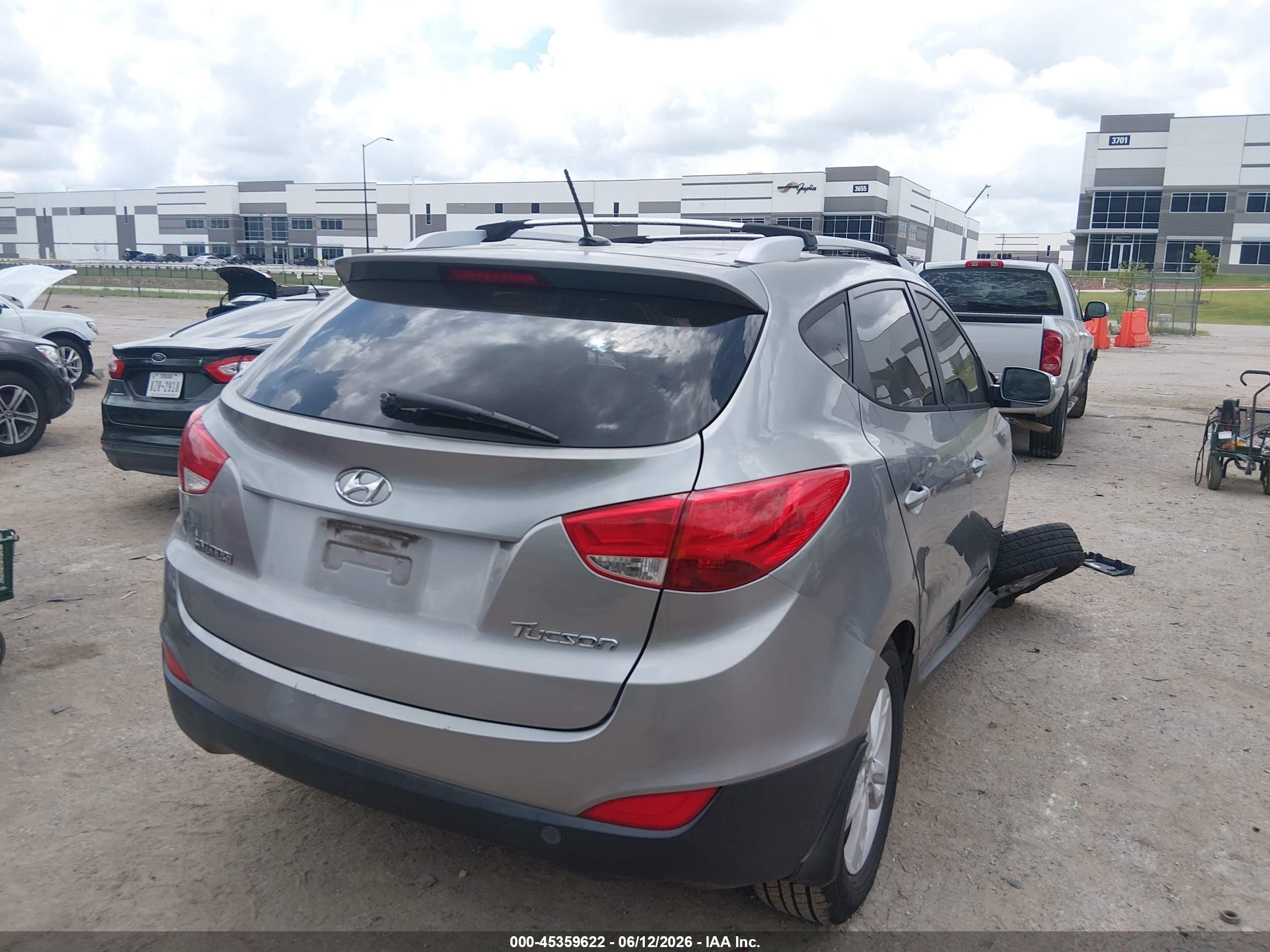 2012 Hyundai Tucson Gls Gray vin: KM8JU3AC7CU374679
