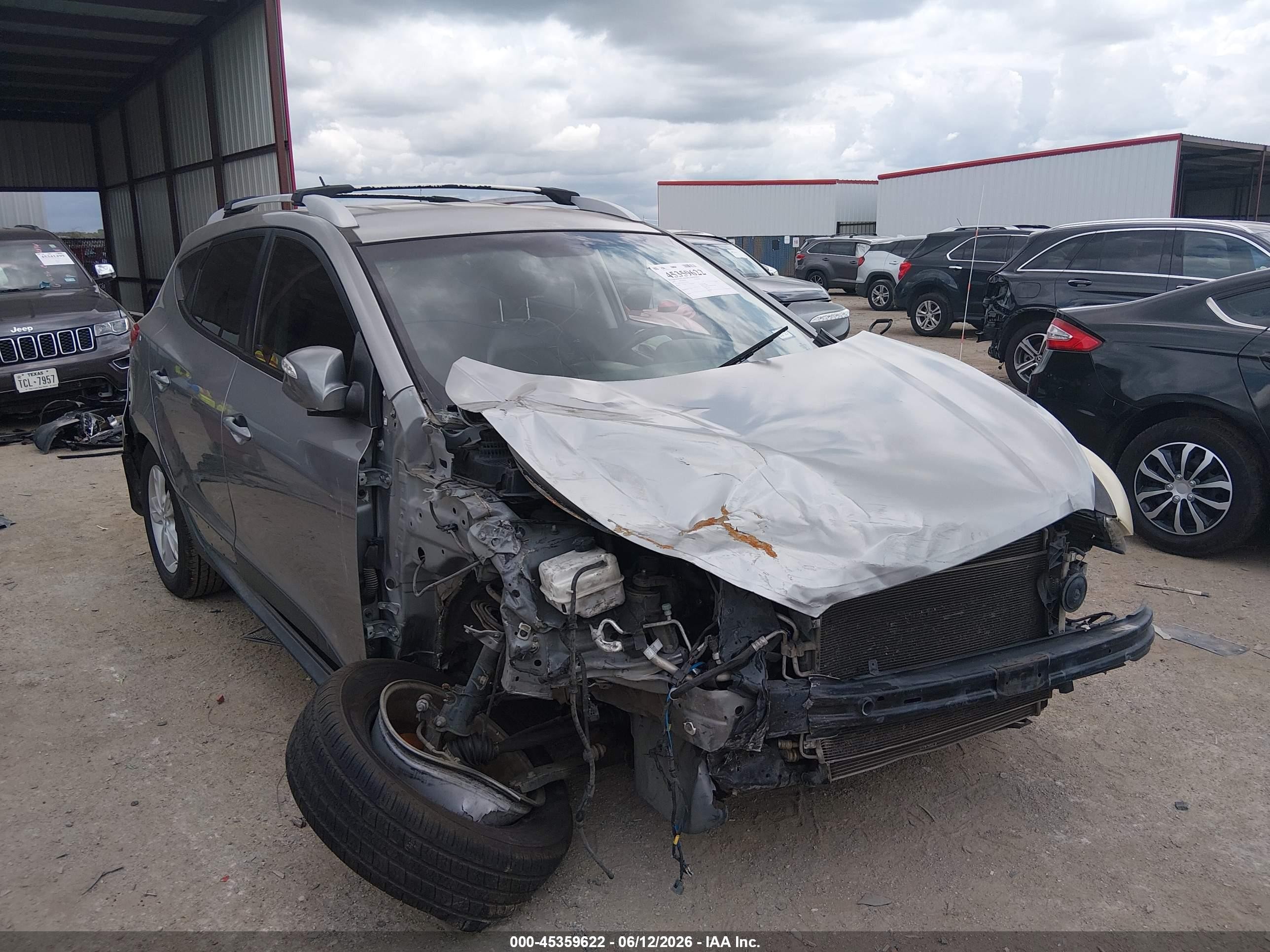 2012 Hyundai Tucson Gls Gray vin: KM8JU3AC7CU374679