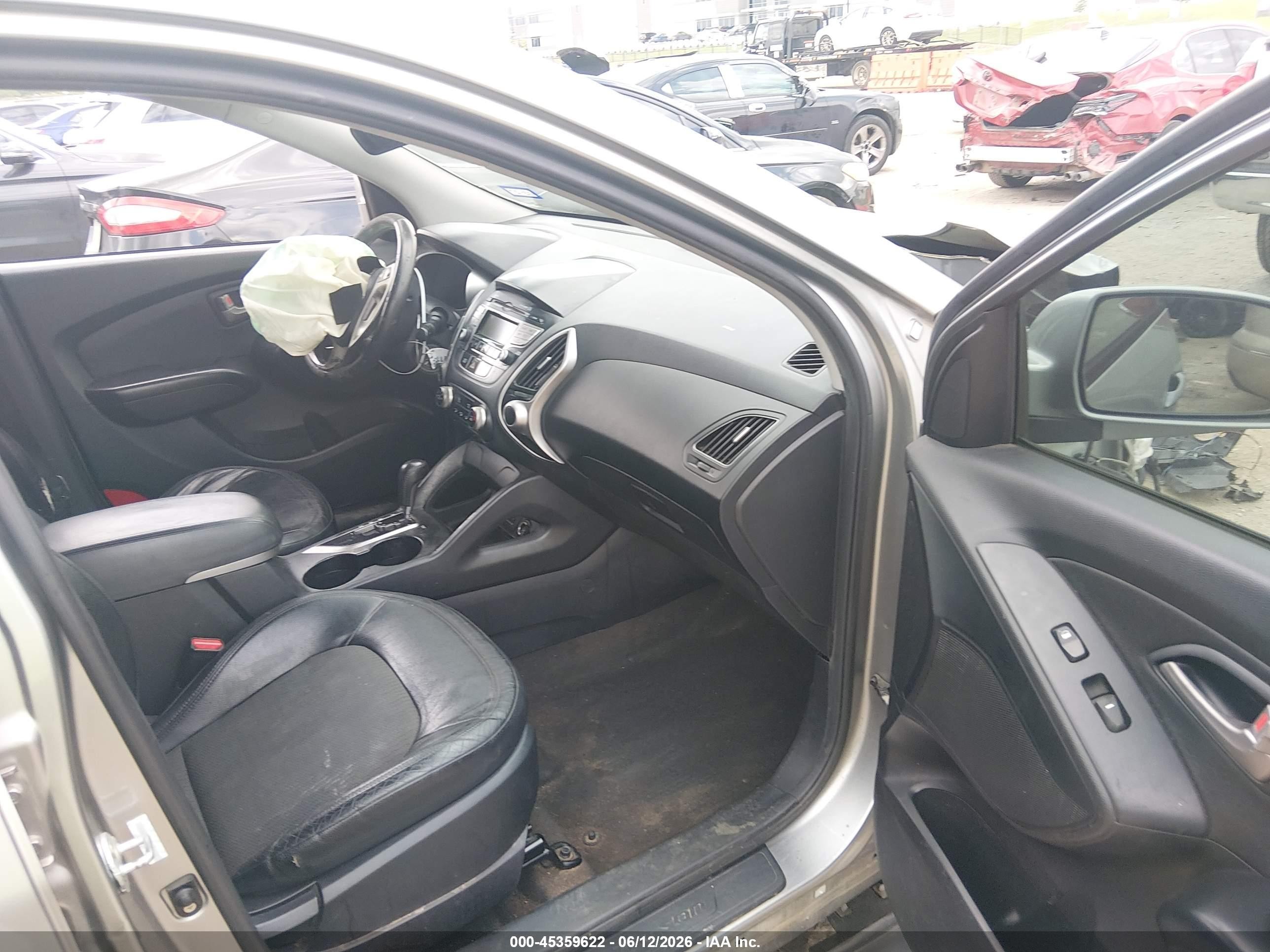 2012 Hyundai Tucson Gls Gray vin: KM8JU3AC7CU374679