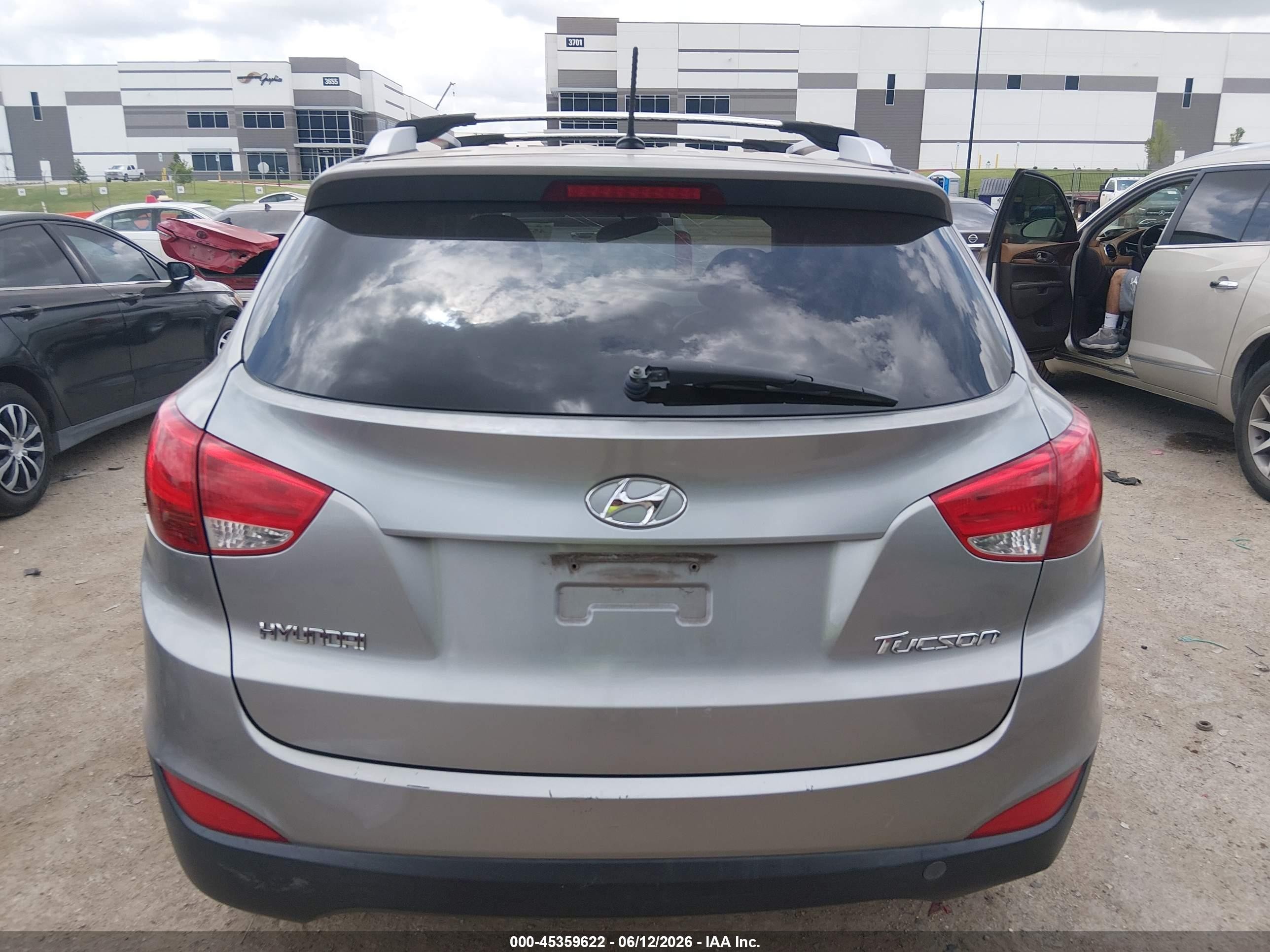 2012 Hyundai Tucson Gls Gray vin: KM8JU3AC7CU374679