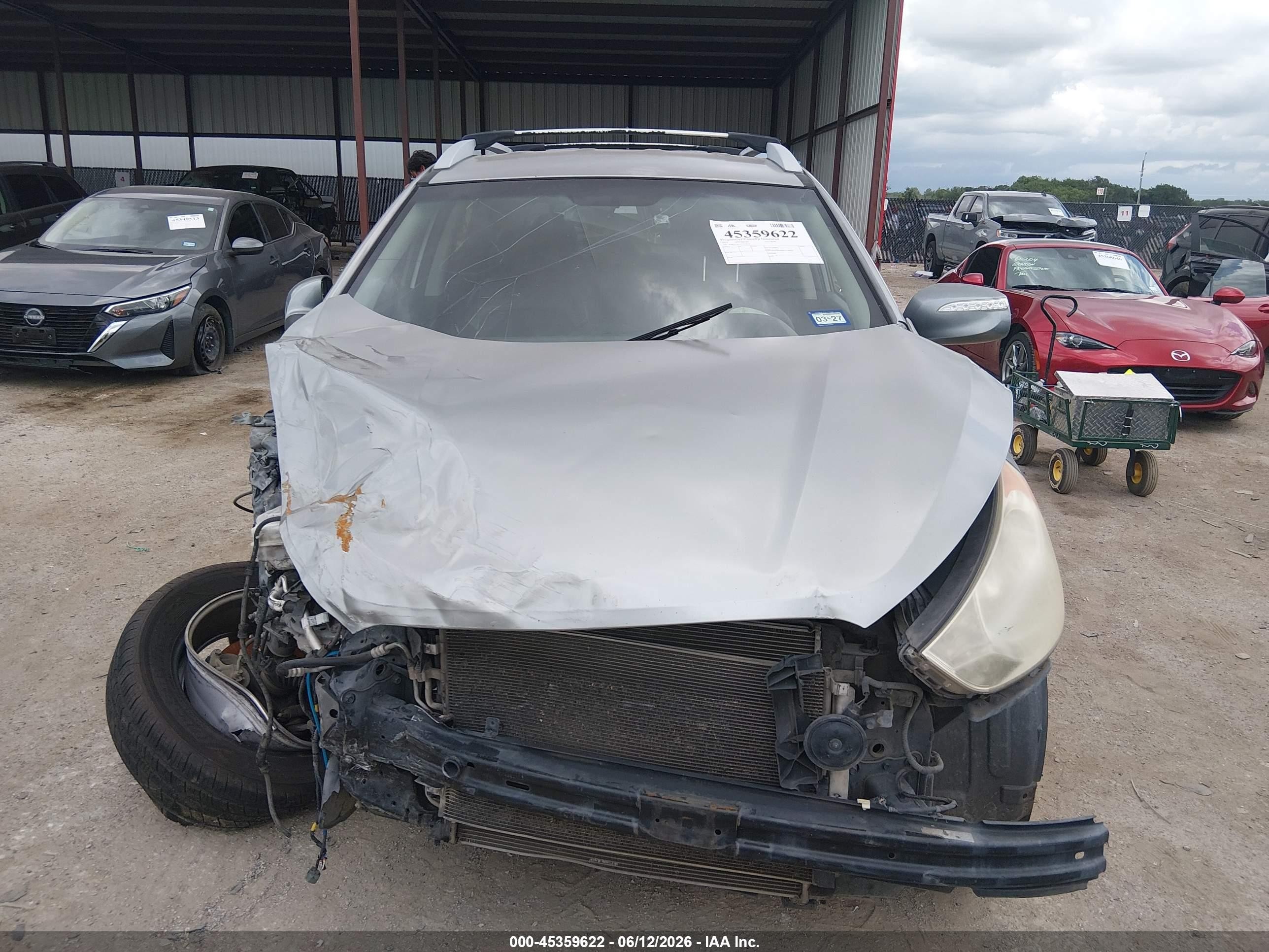 2012 Hyundai Tucson Gls Gray vin: KM8JU3AC7CU374679