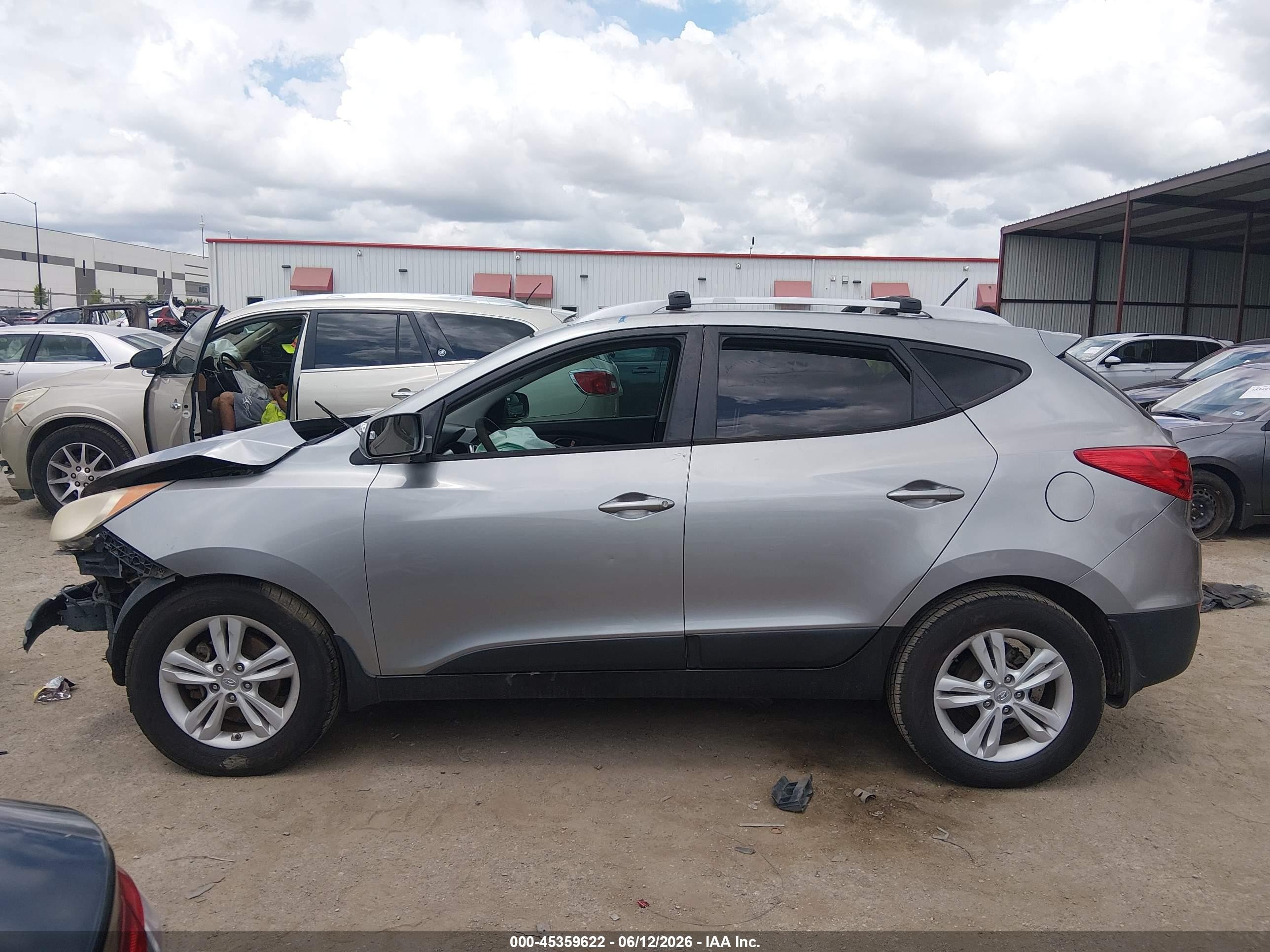 2012 Hyundai Tucson Gls Gray vin: KM8JU3AC7CU374679