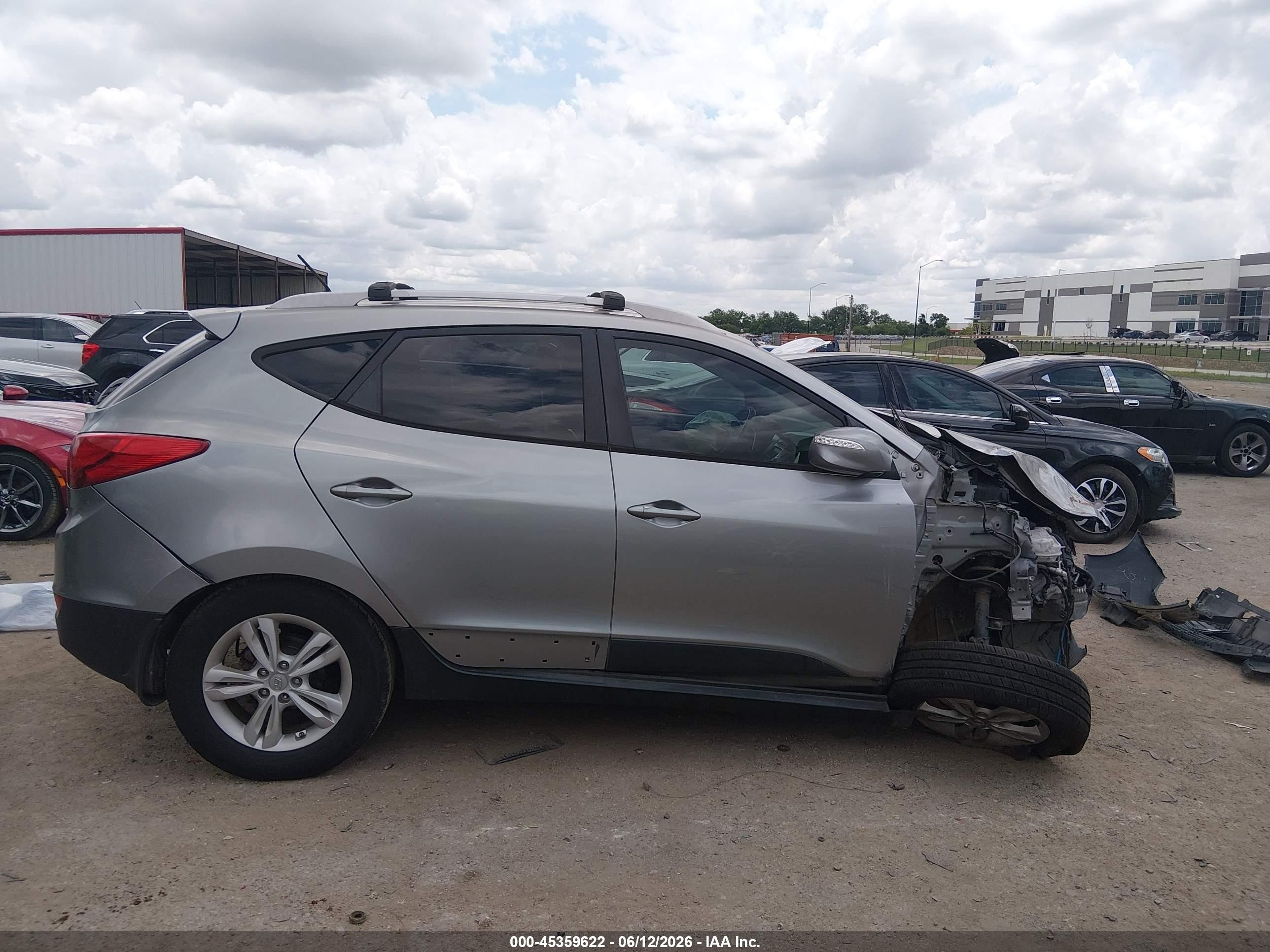 2012 Hyundai Tucson Gls Gray vin: KM8JU3AC7CU374679