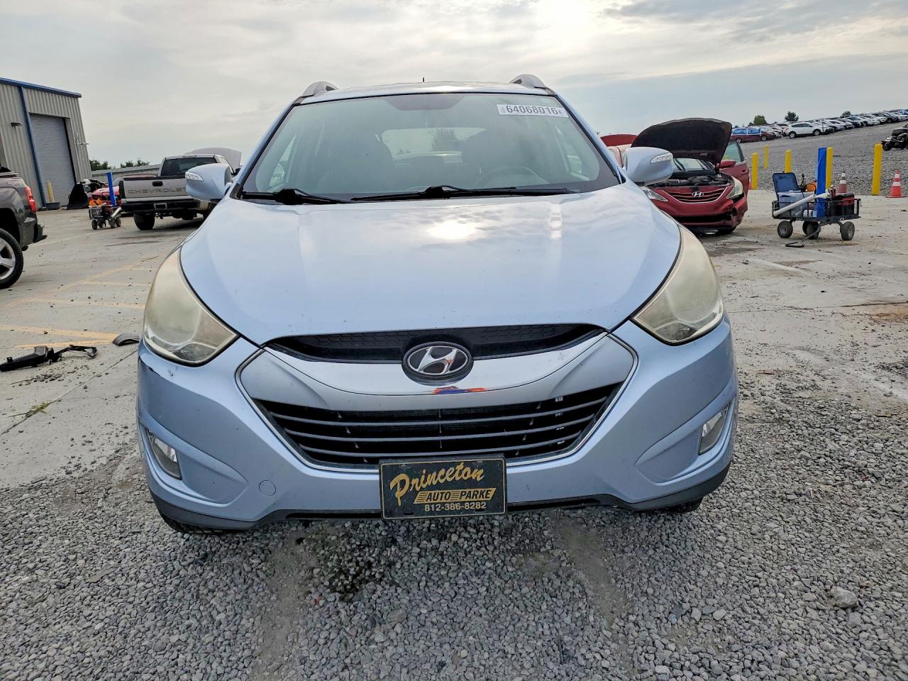 2012 Hyundai Tucson Limited Blue vin: KM8JU3AC7CU403470