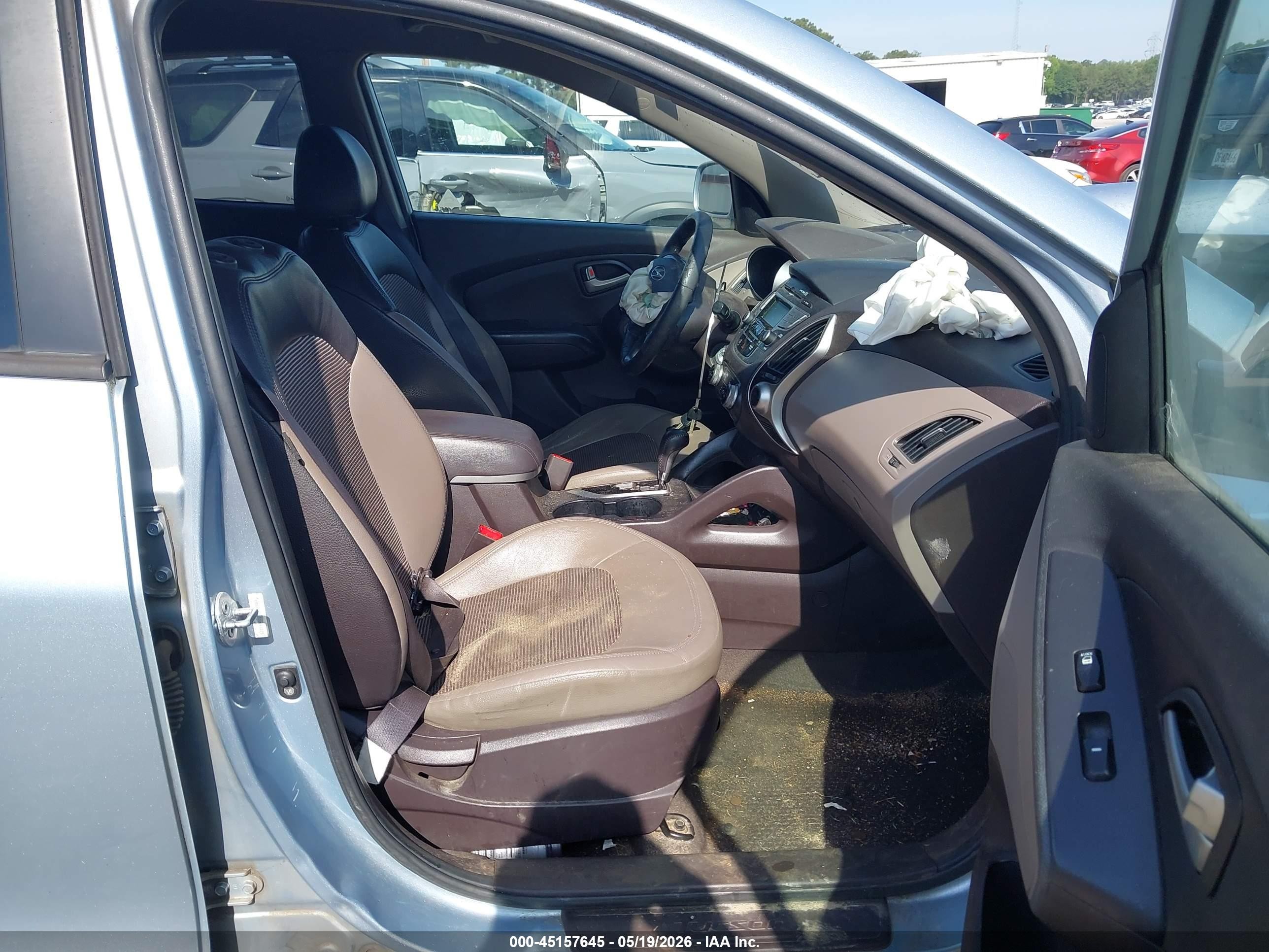 2012 Hyundai Tucson Gls Silver vin: KM8JU3AC7CU468223