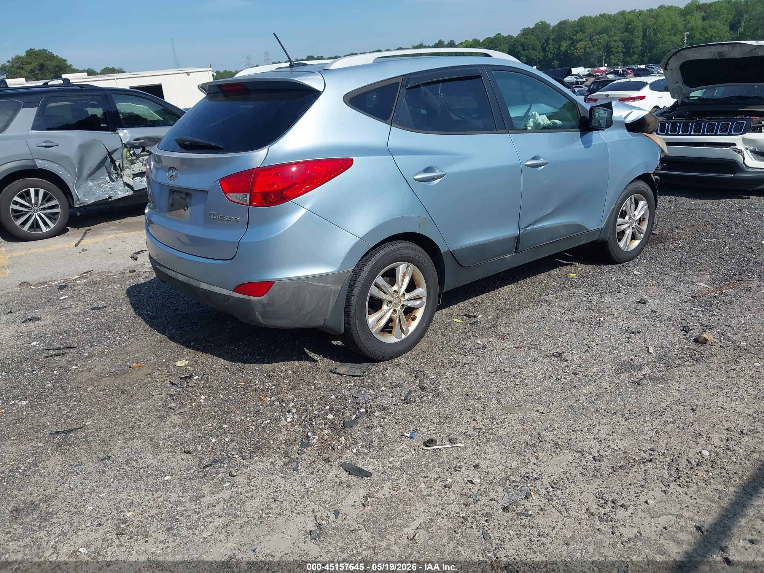 2012 Hyundai Tucson Gls Silver vin: KM8JU3AC7CU468223