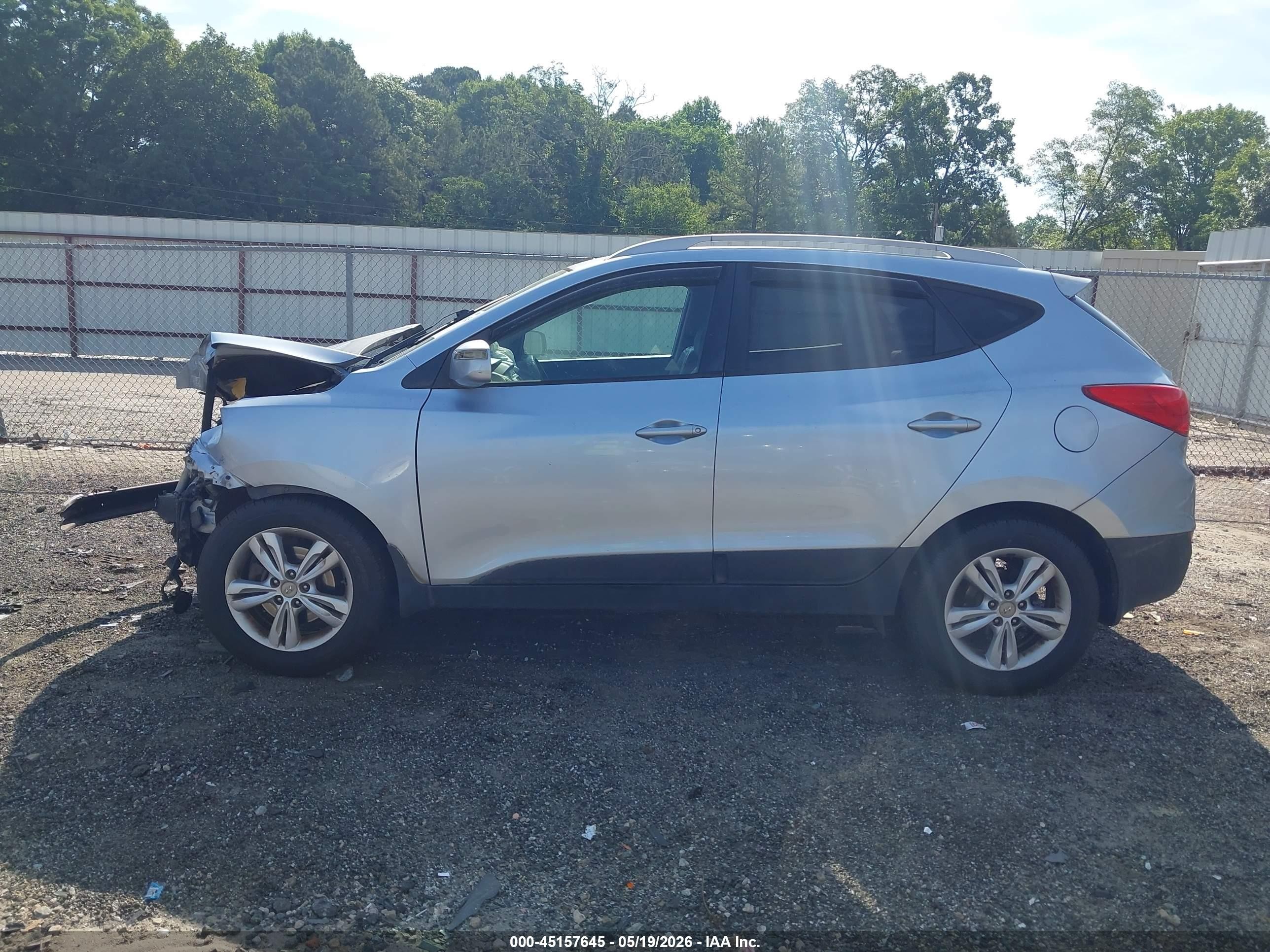 2012 Hyundai Tucson Gls Silver vin: KM8JU3AC7CU468223