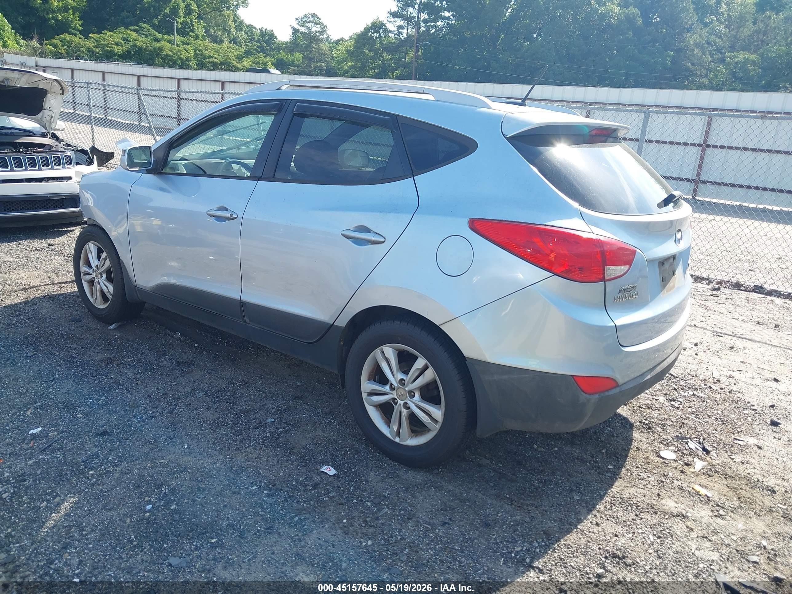 2012 Hyundai Tucson Gls Silver vin: KM8JU3AC7CU468223