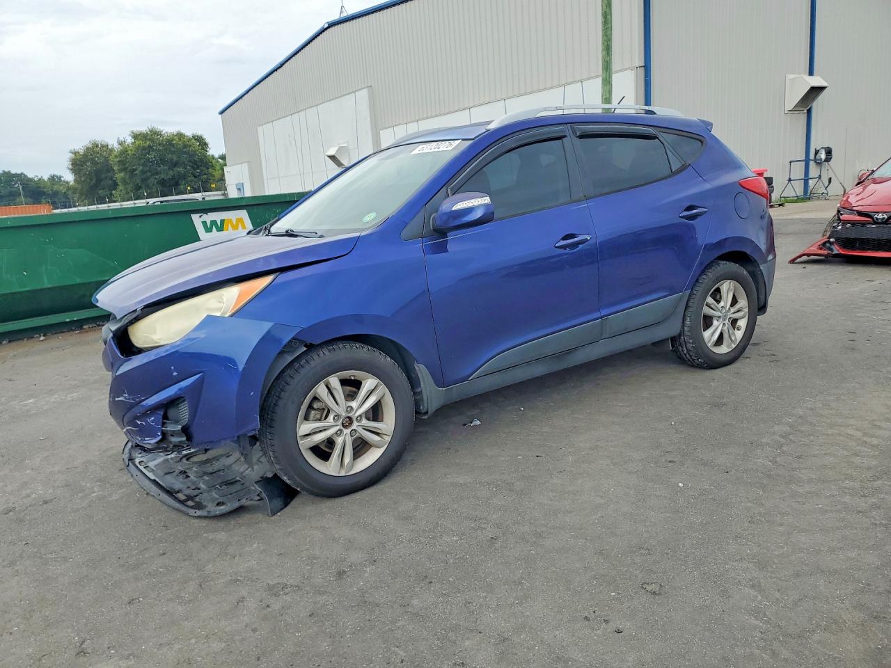 2012 Hyundai Tucson Gls Blue vin: KM8JU3AC7CU523804