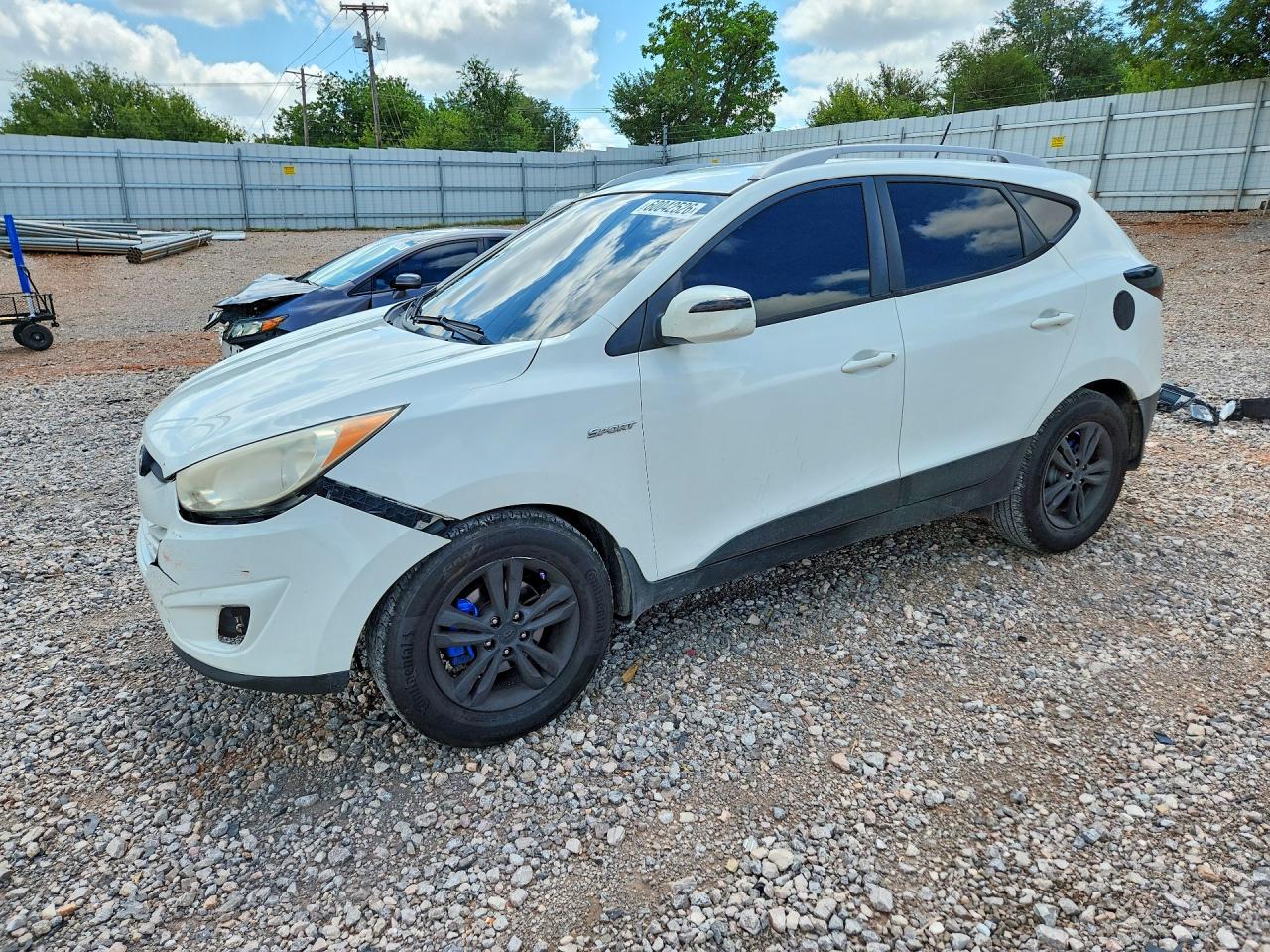 2013 Hyundai Tucson Gls White vin: KM8JU3AC7DU560515