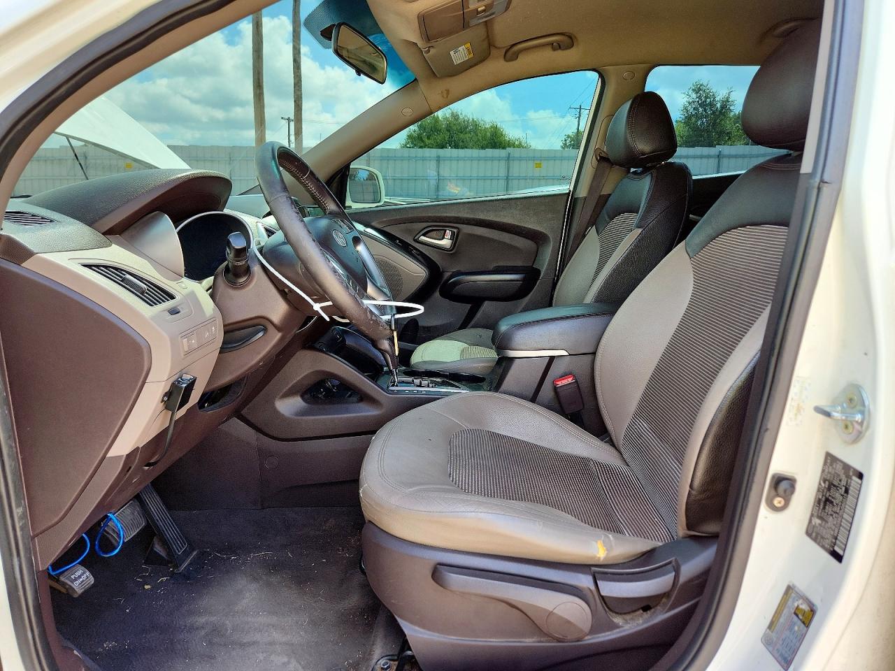 2013 Hyundai Tucson Gls White vin: KM8JU3AC7DU560515