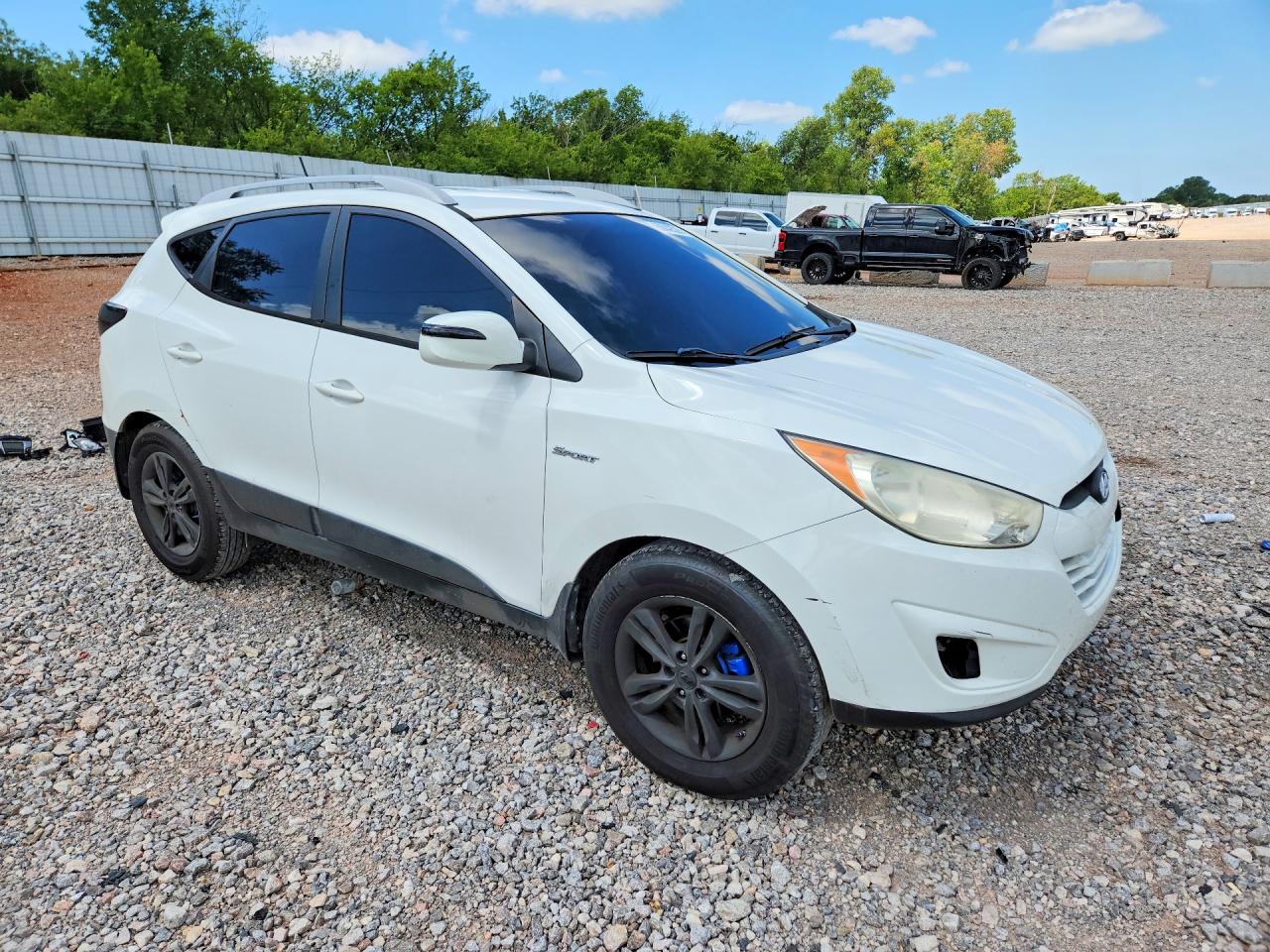 2013 Hyundai Tucson Gls White vin: KM8JU3AC7DU560515
