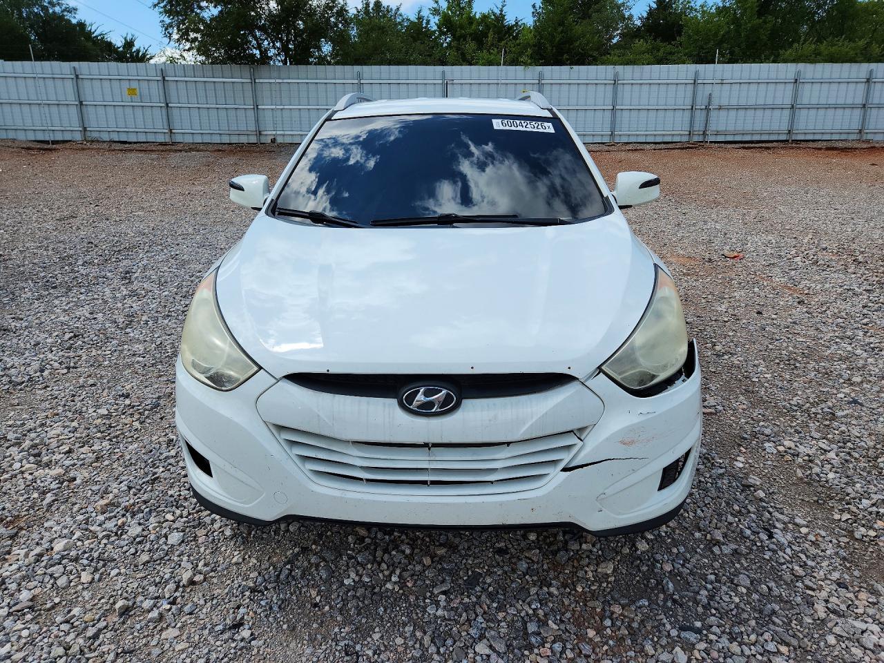 2013 Hyundai Tucson Gls White vin: KM8JU3AC7DU560515
