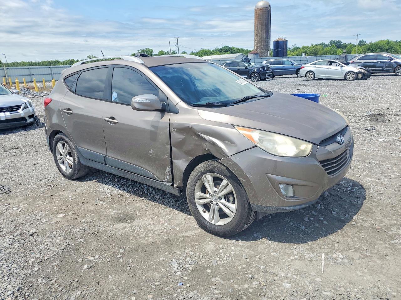 2013 Hyundai Tucson Gls Gray vin: KM8JU3AC7DU573801