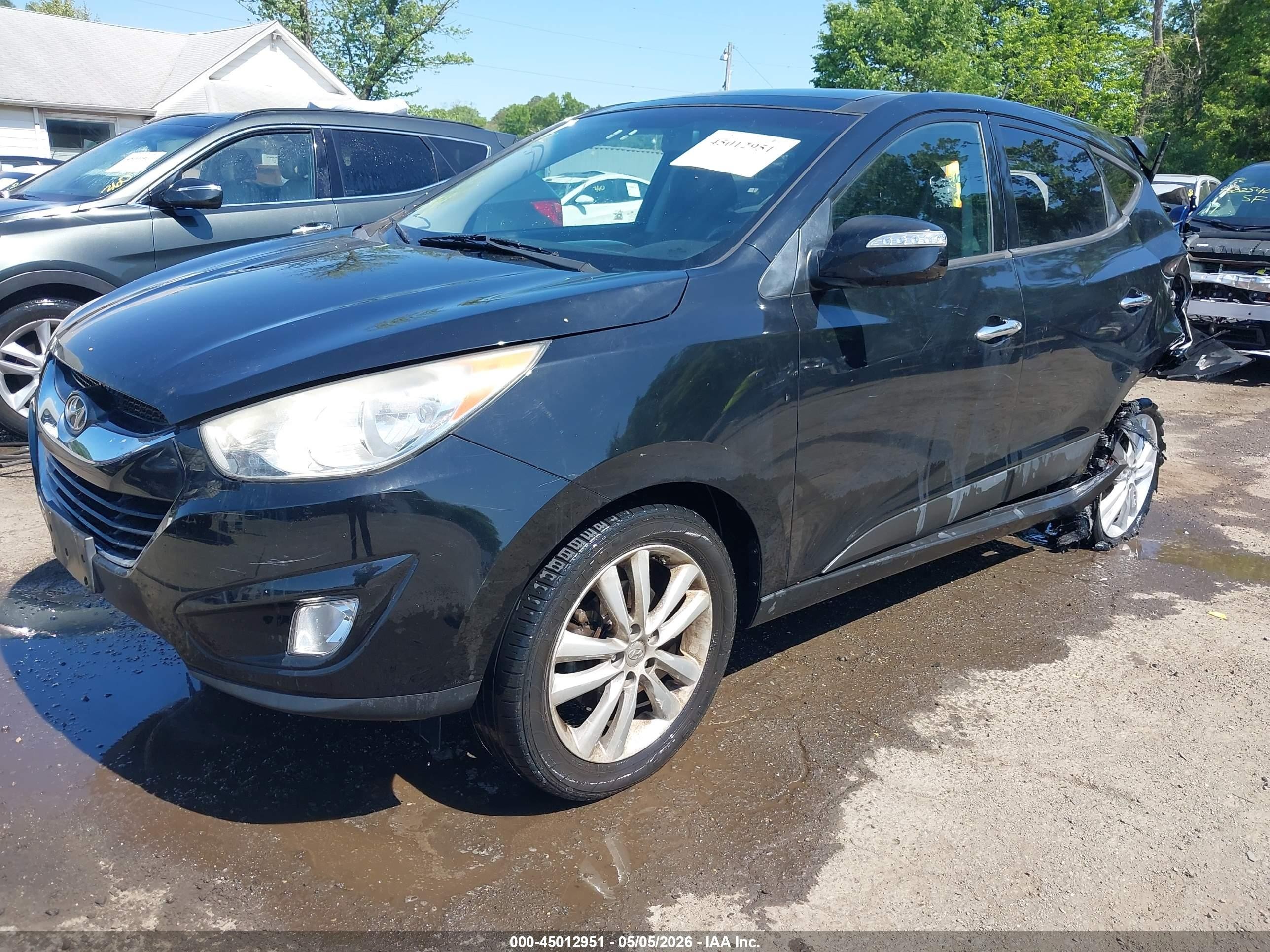 2013 Hyundai Tucson Limited Black vin: KM8JU3AC7DU604836