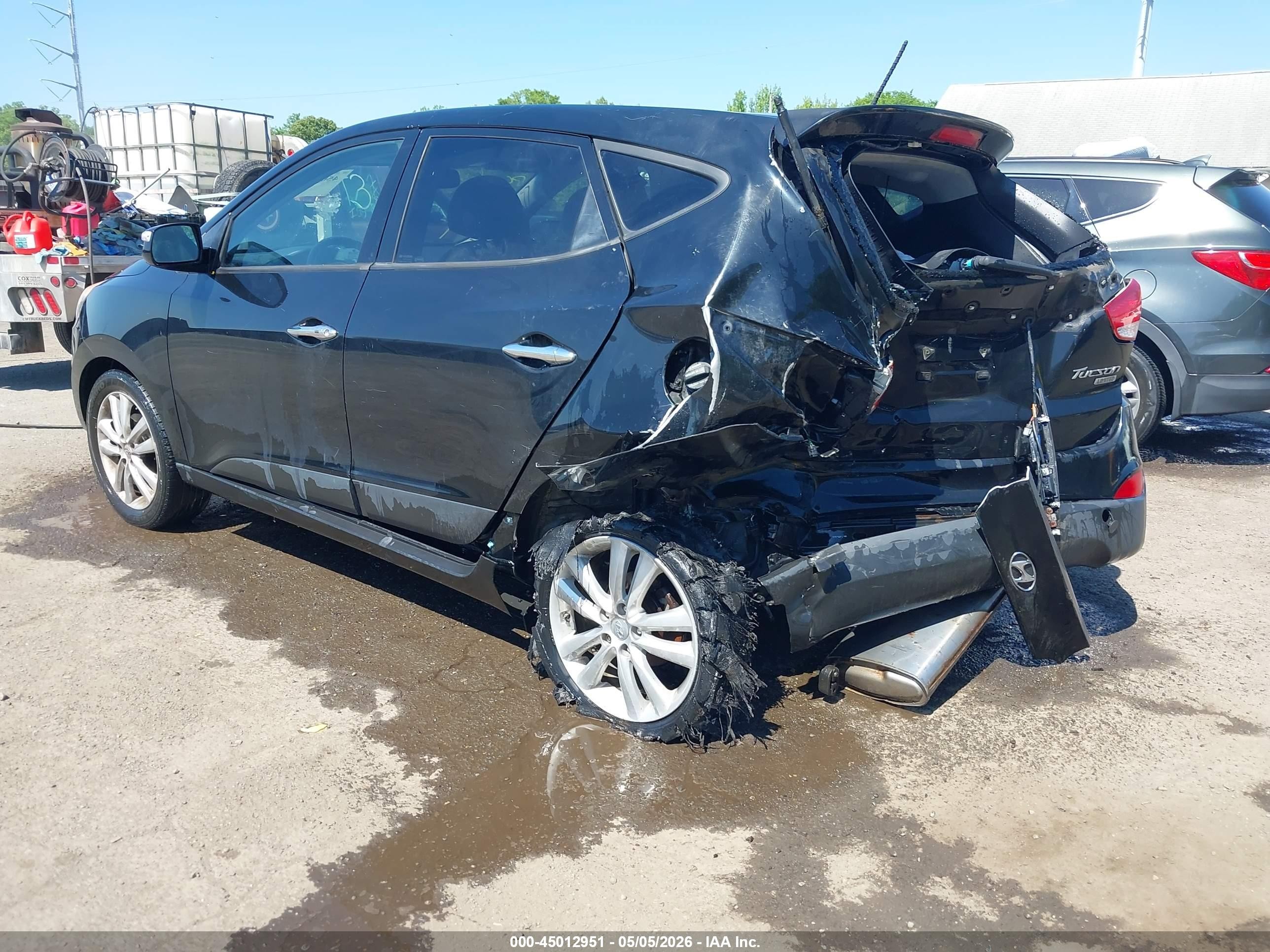 2013 Hyundai Tucson Limited Black vin: KM8JU3AC7DU604836