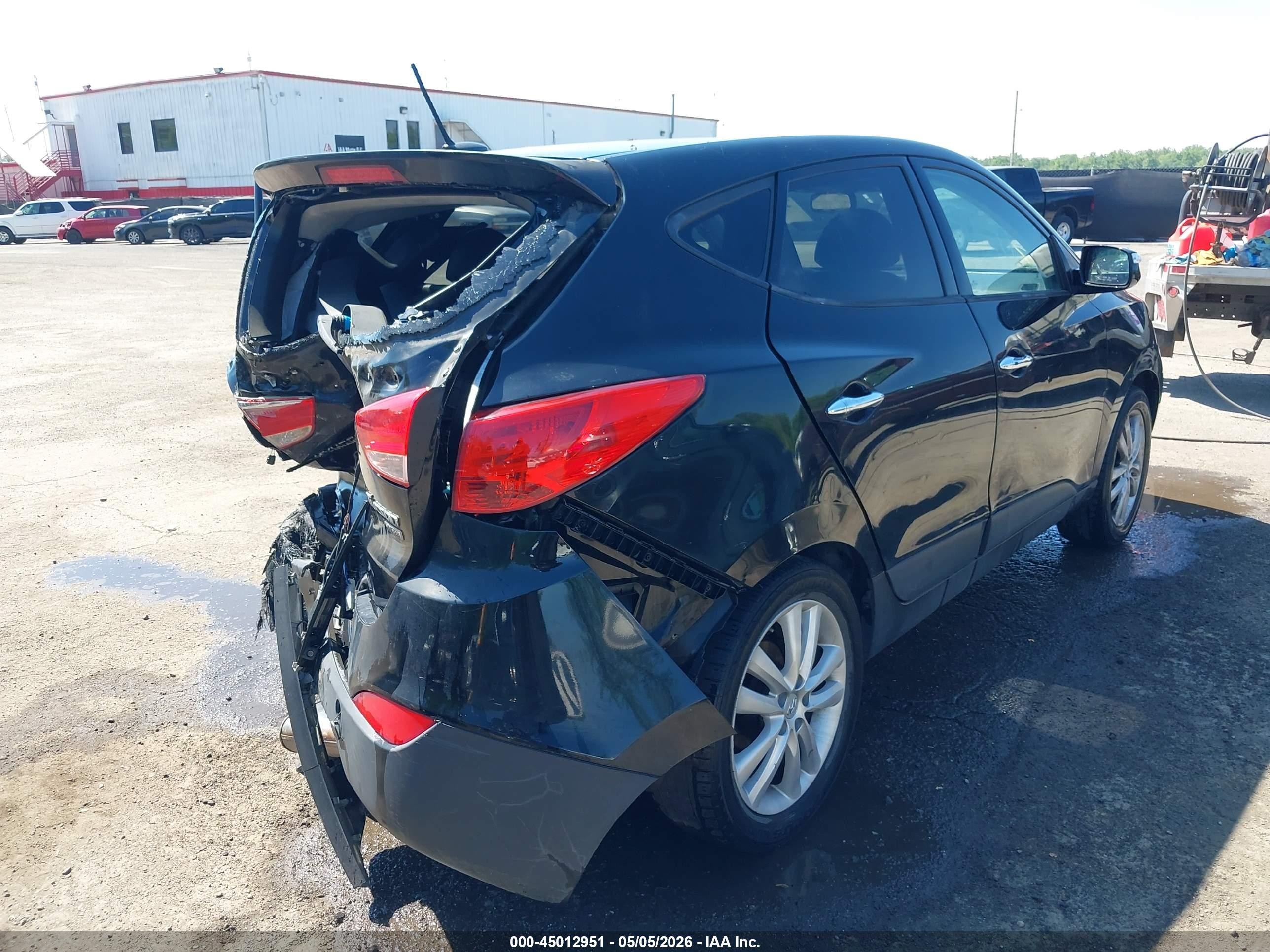 2013 Hyundai Tucson Limited Black vin: KM8JU3AC7DU604836