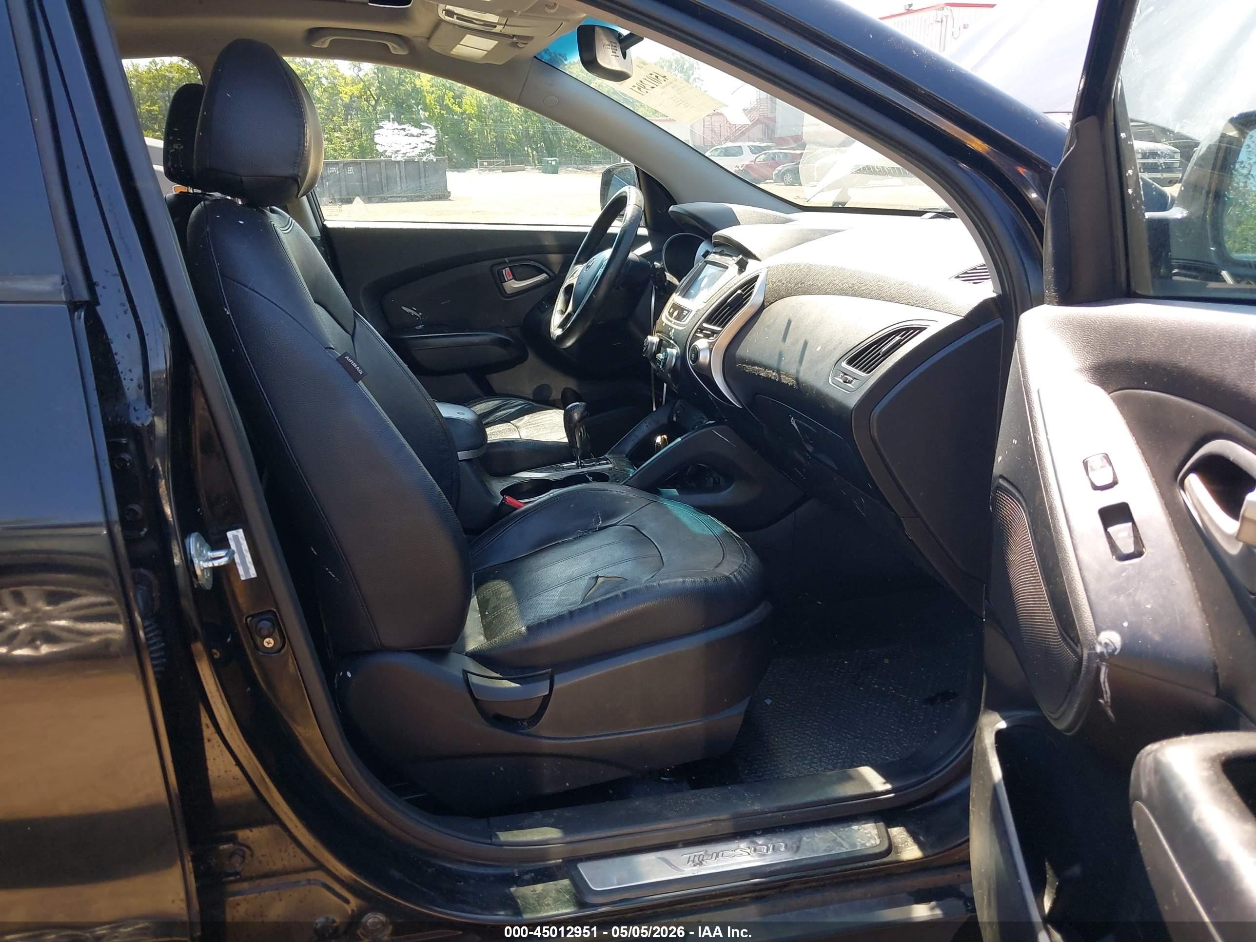 2013 Hyundai Tucson Limited Black vin: KM8JU3AC7DU604836