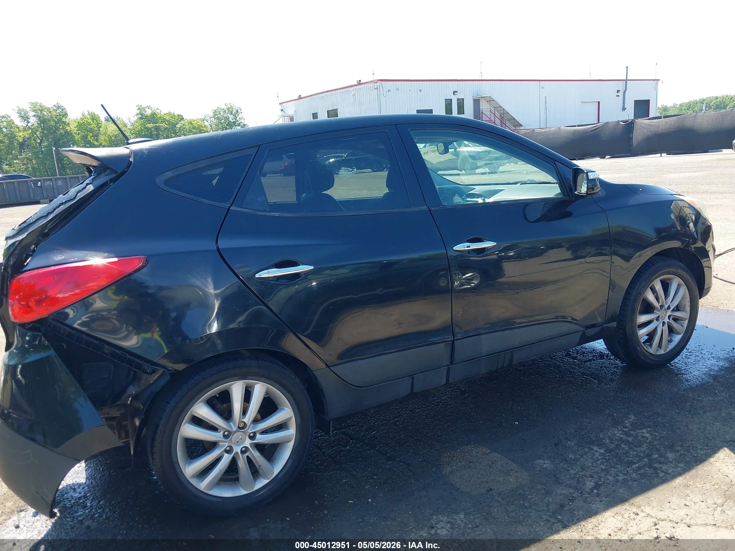 2013 Hyundai Tucson Limited Black vin: KM8JU3AC7DU604836
