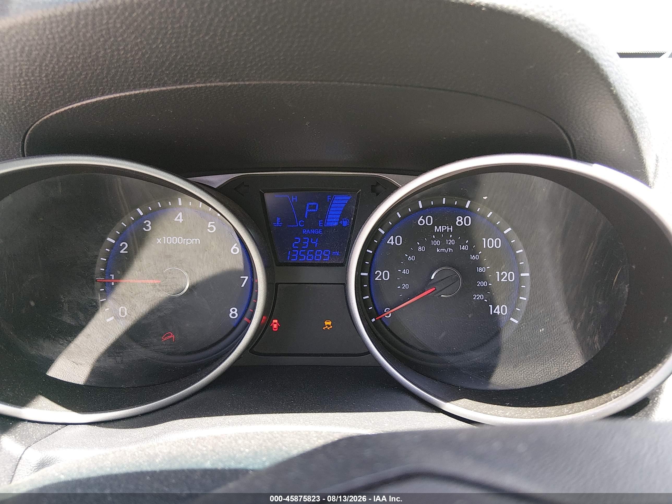 2013 Hyundai Tucson Gls Gray vin: KM8JU3AC7DU652353