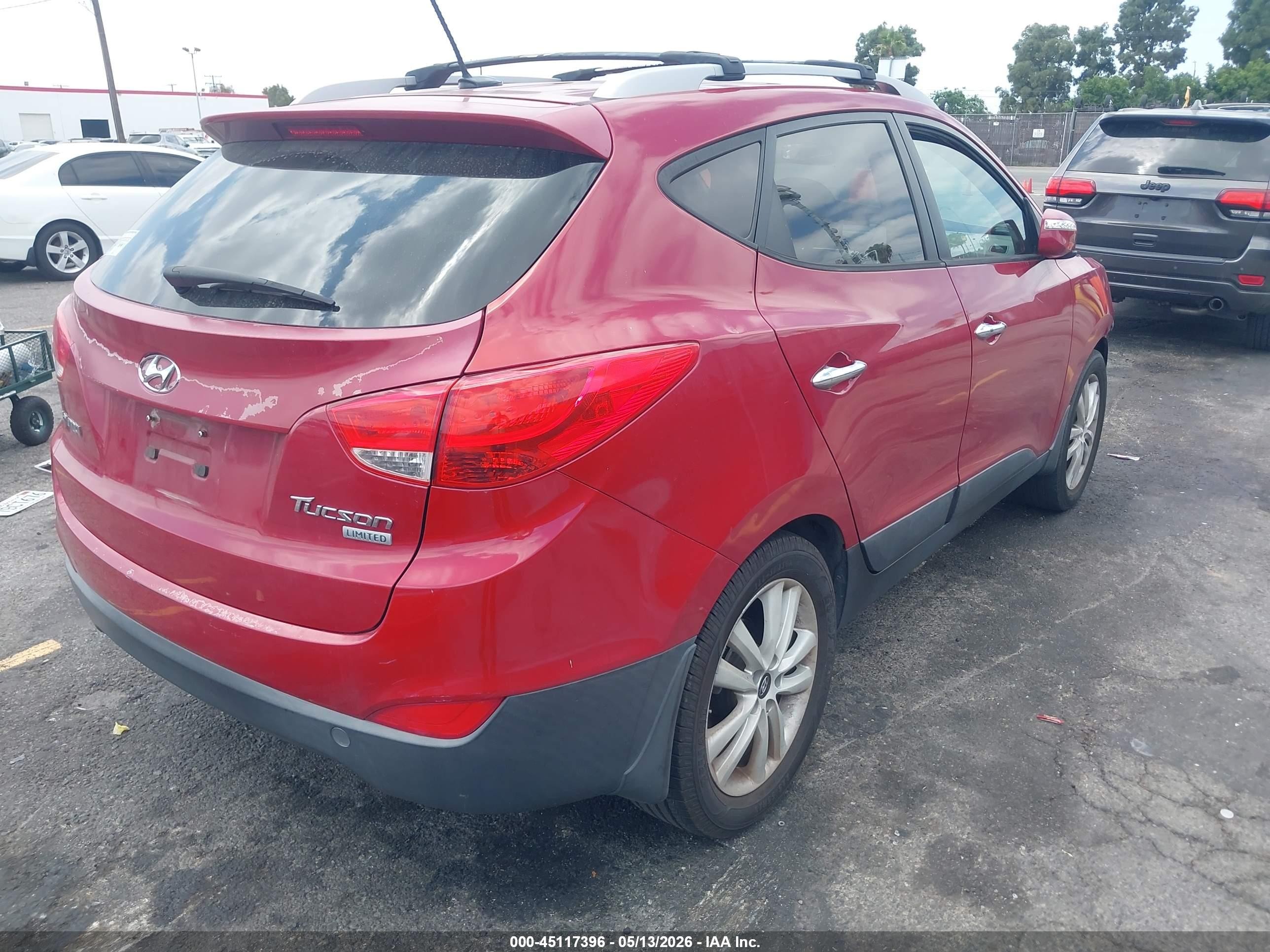 2013 Hyundai Tucson Limited Red vin: KM8JU3AC7DU685563